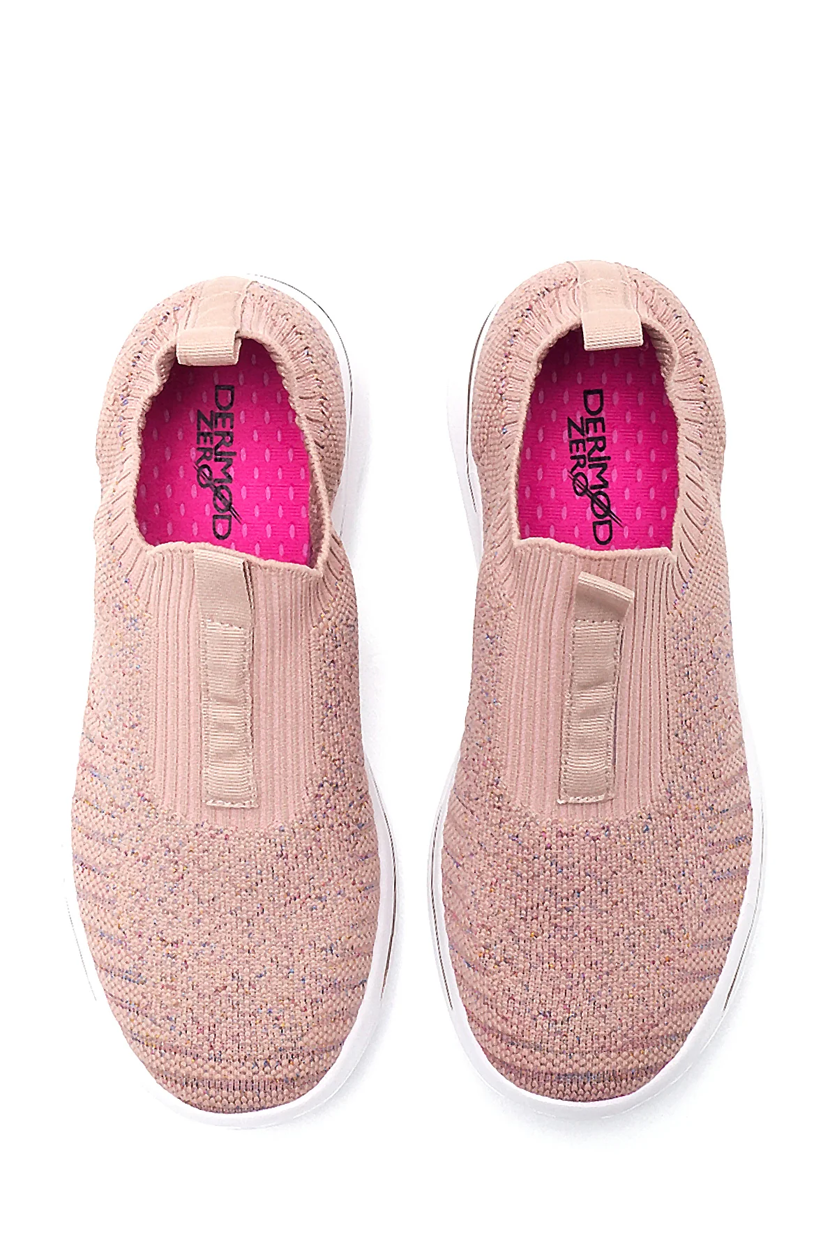 Kadın Pembe Desenli Kumaş Sneaker - Image 7