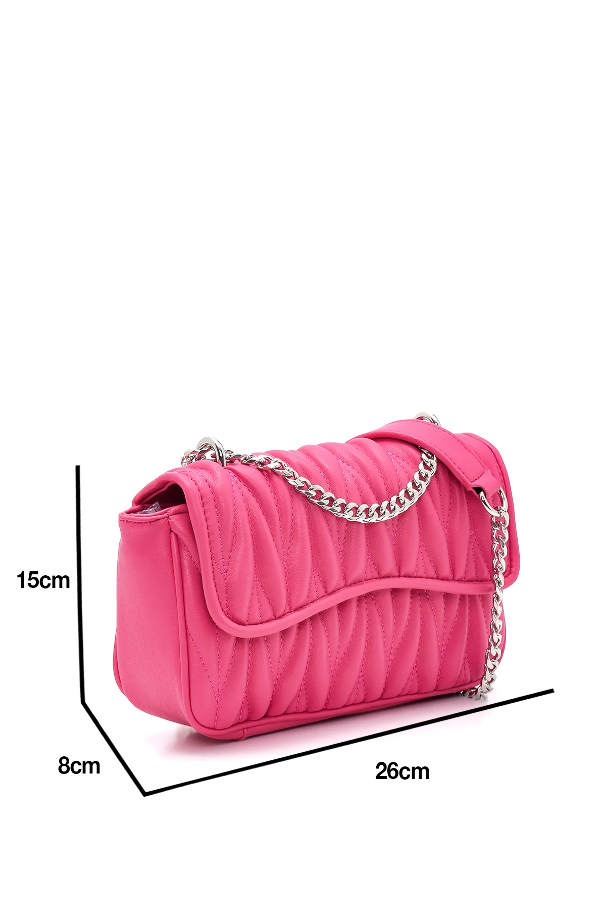 Kadın Pembe Desenli Omuz Çantası - Image 2