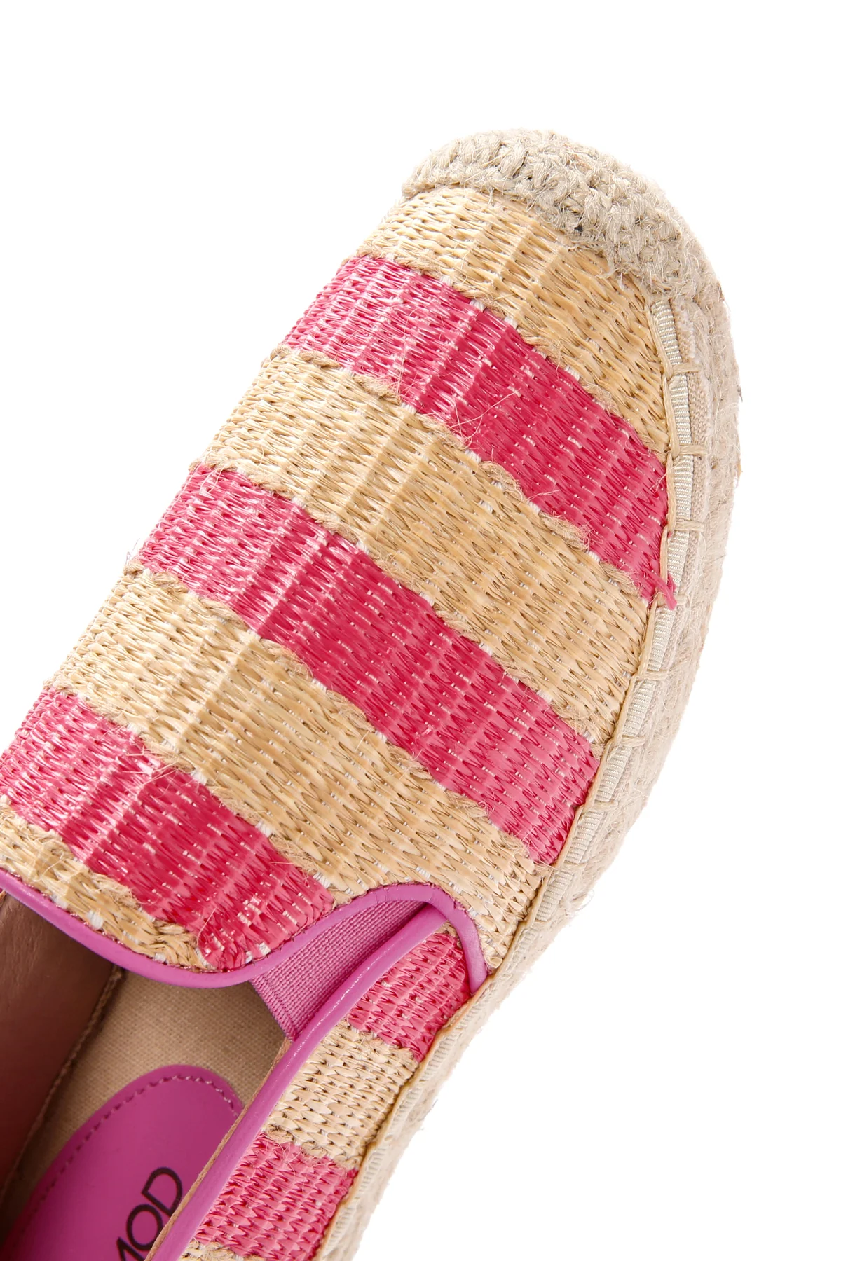 Kadın Pembe Hasır Espadril - Image 10