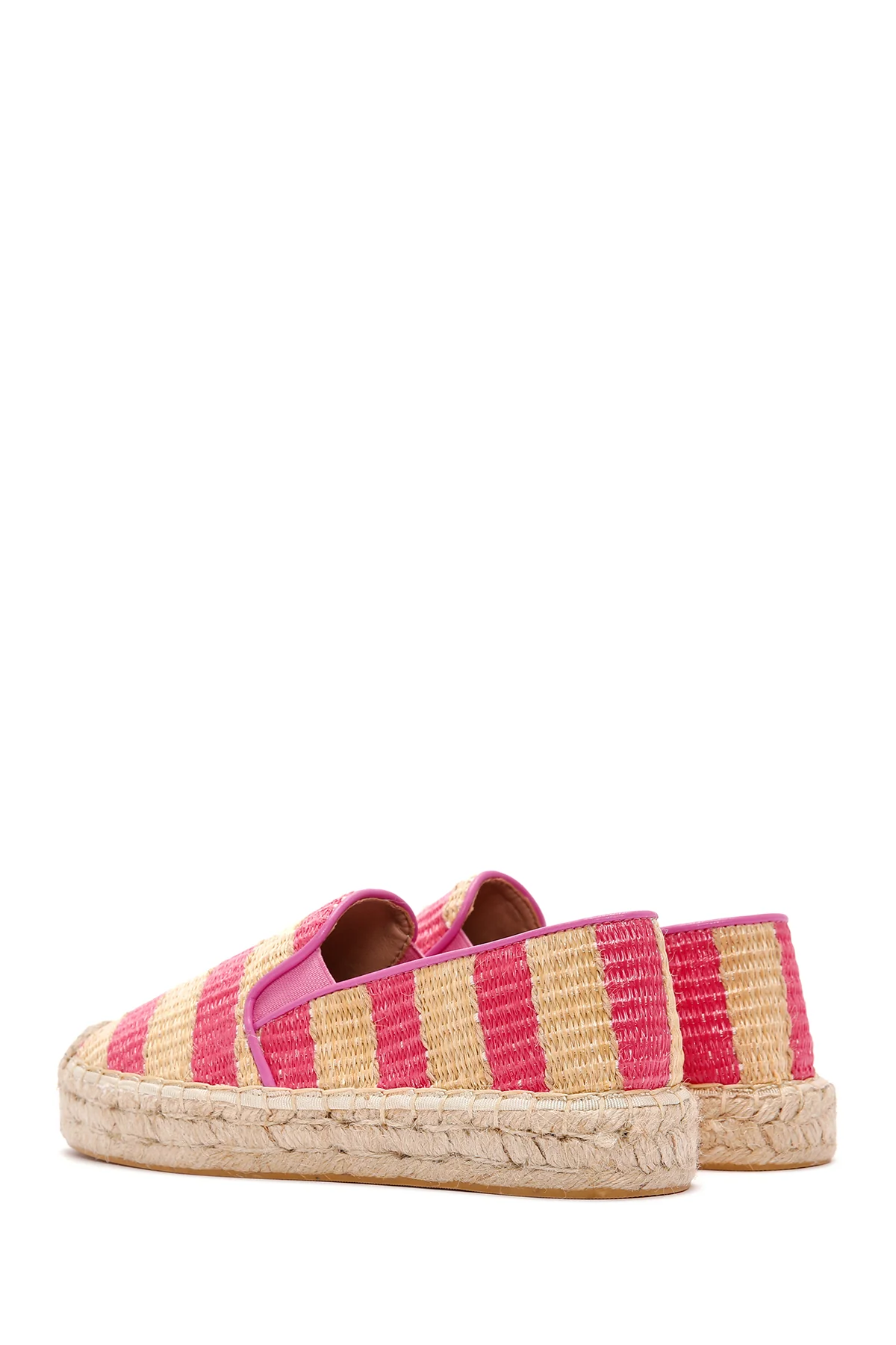 Kadın Pembe Hasır Espadril - Image 5