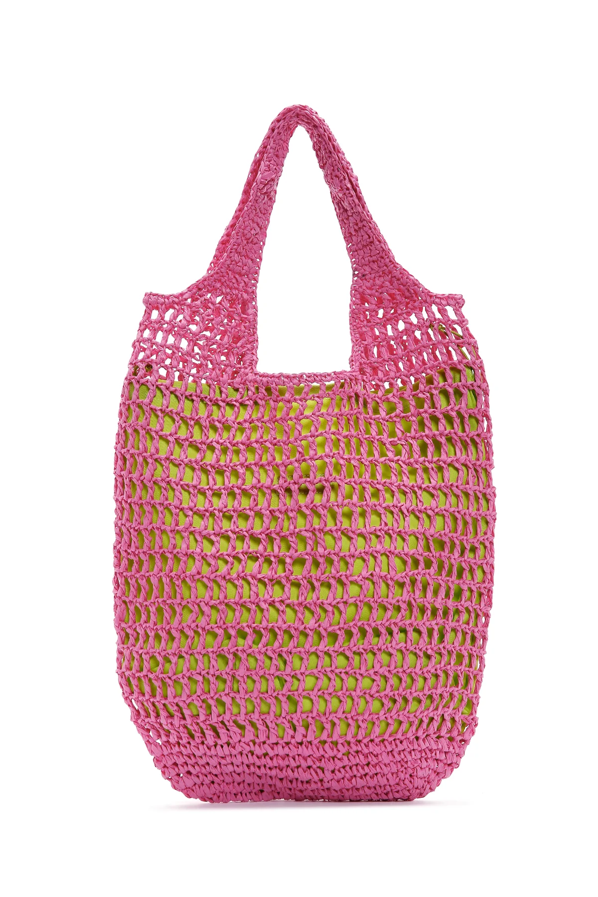 Kadın Pembe Hasır Omuz Çantası - Image 5