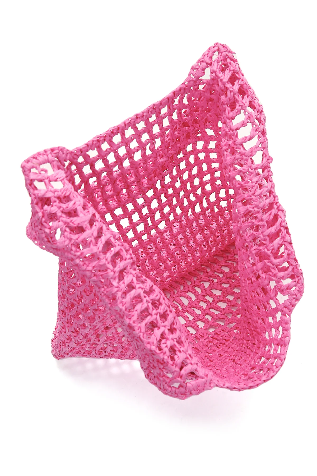 Kadın Pembe Hasır Omuz Çantası - Image 7