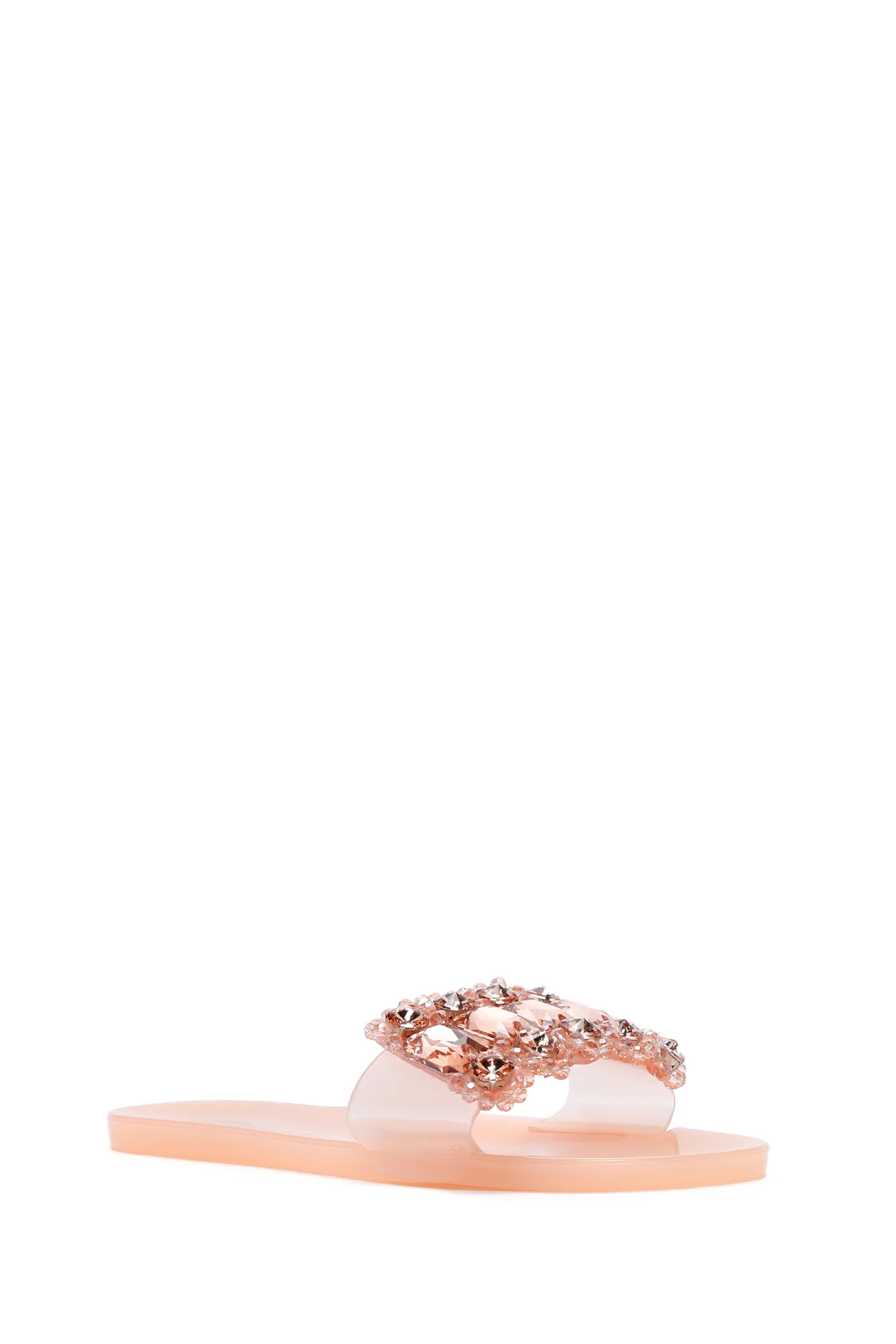Kadın Pembe Jelly Taşlı Terlik - Image 5