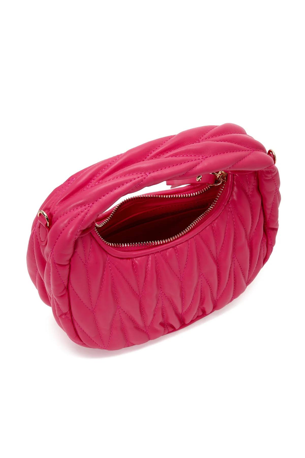 Kadın Pembe Kapitone El Çantası - Image 7