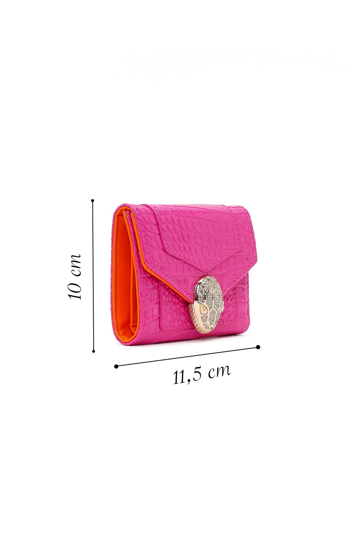 Kadın Pembe Kroko Cüzdan - Image 2