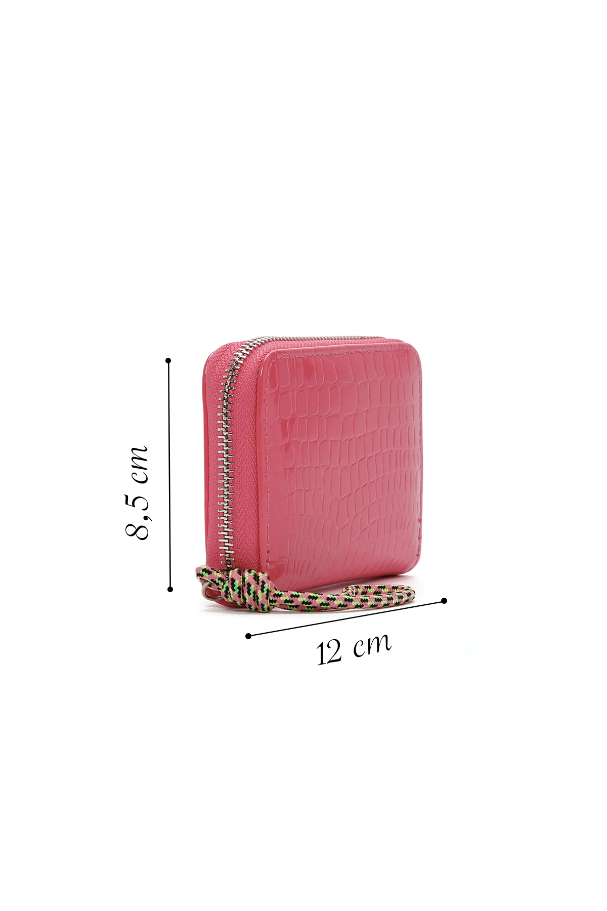 Kadın Pembe Kroko Desenli Kartlık - Image 2