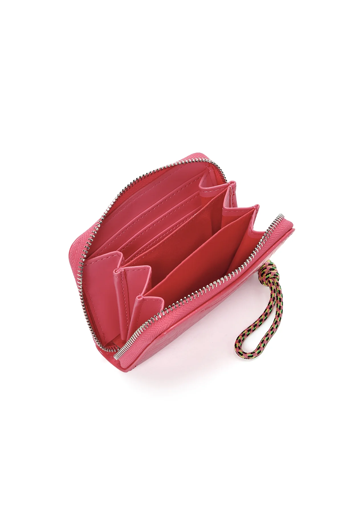 Kadın Pembe Kroko Desenli Kartlık - Image 6