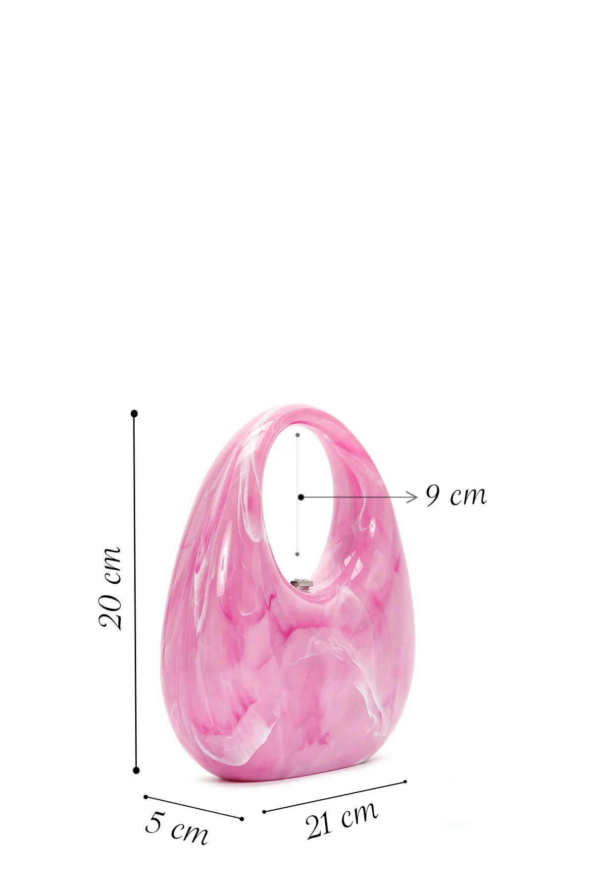 Kadın Pembe Kutu El Çantası - Image 2