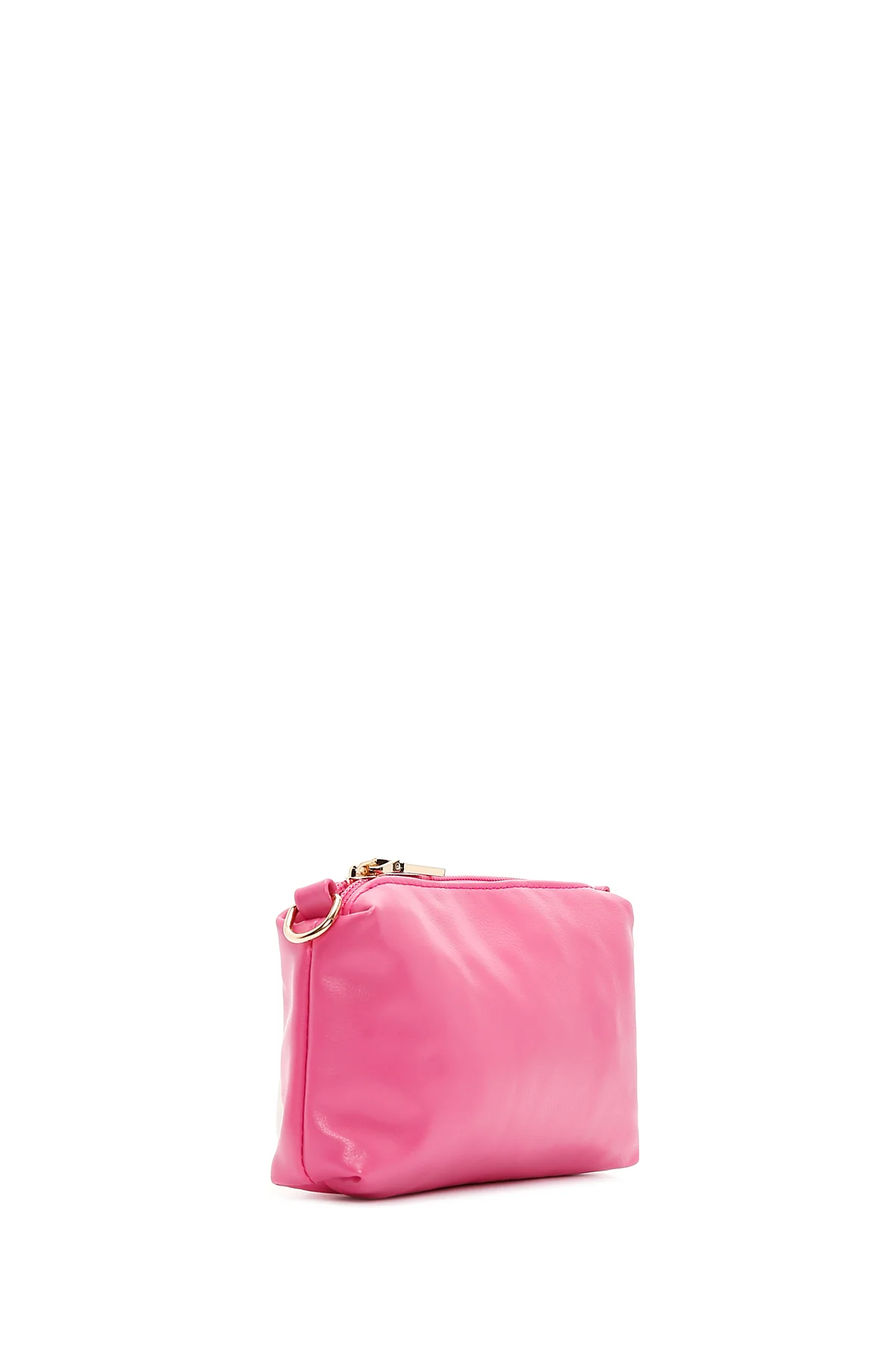 Kadın Pembe Örgü Çapraz Çanta - Image 6