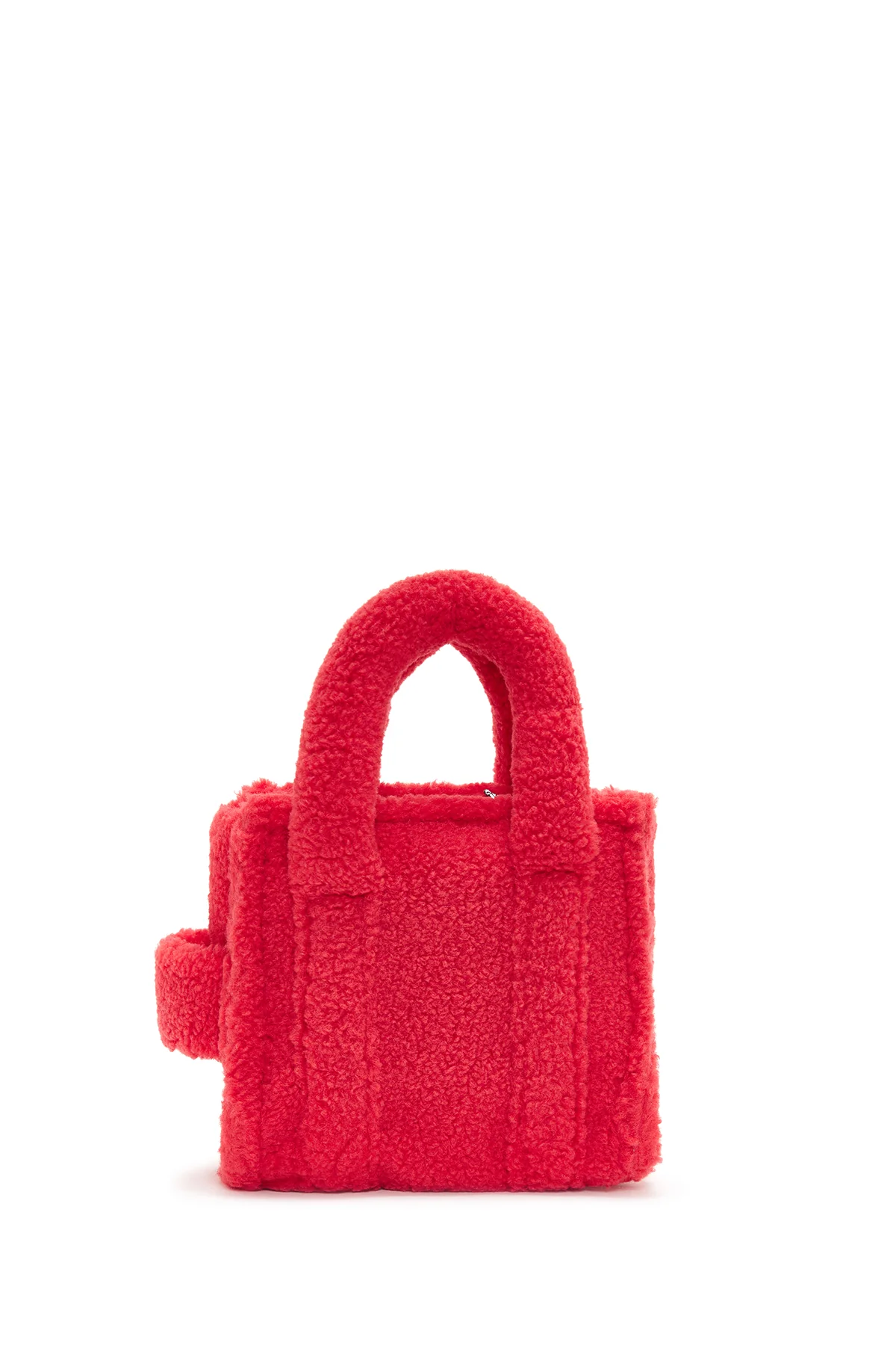 Kadın Pembe Peluş El Çantası - Image 5