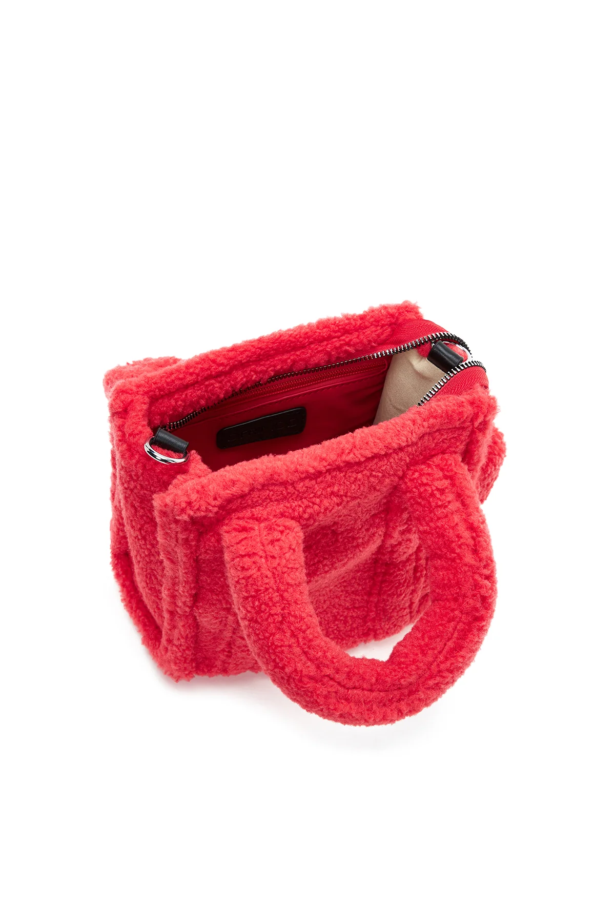 Kadın Pembe Peluş El Çantası - Image 7