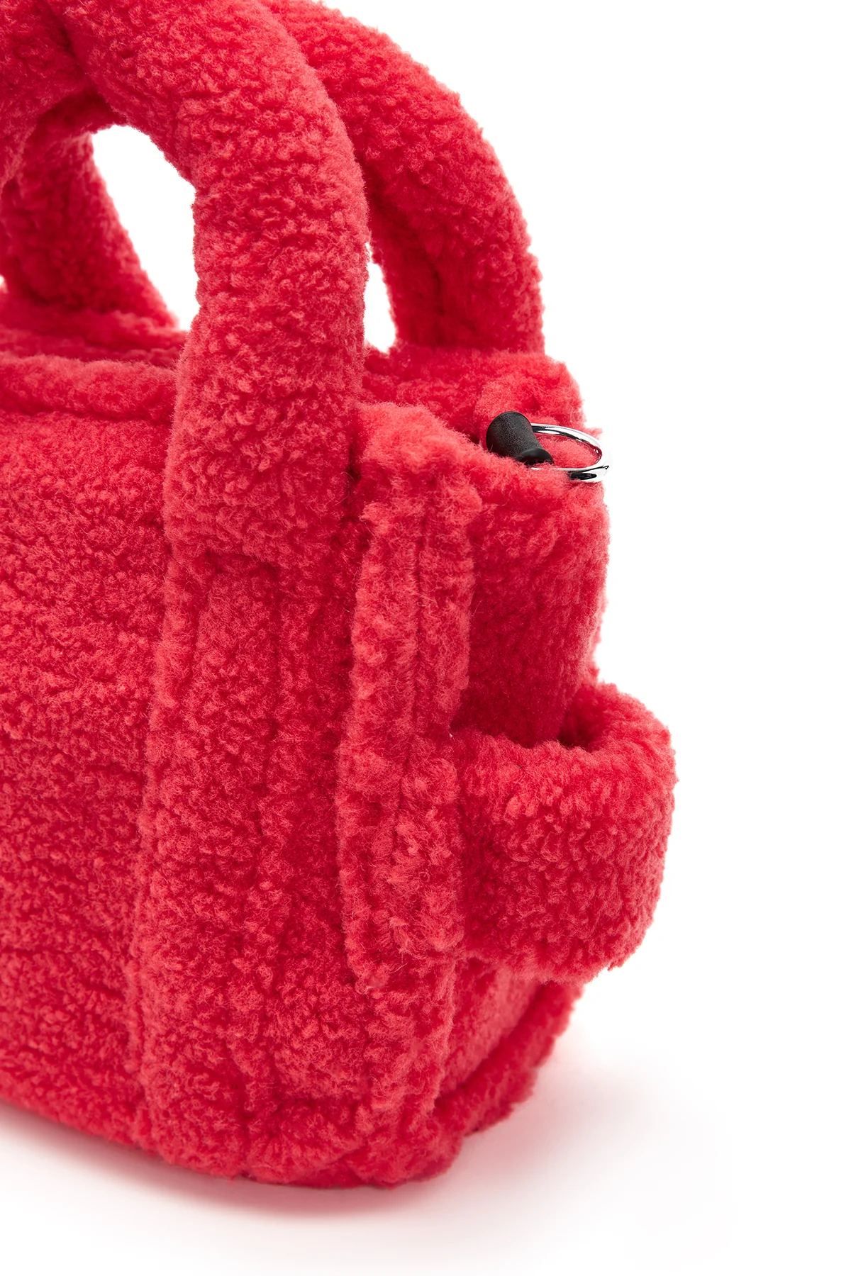 Kadın Pembe Peluş El Çantası - Image 8