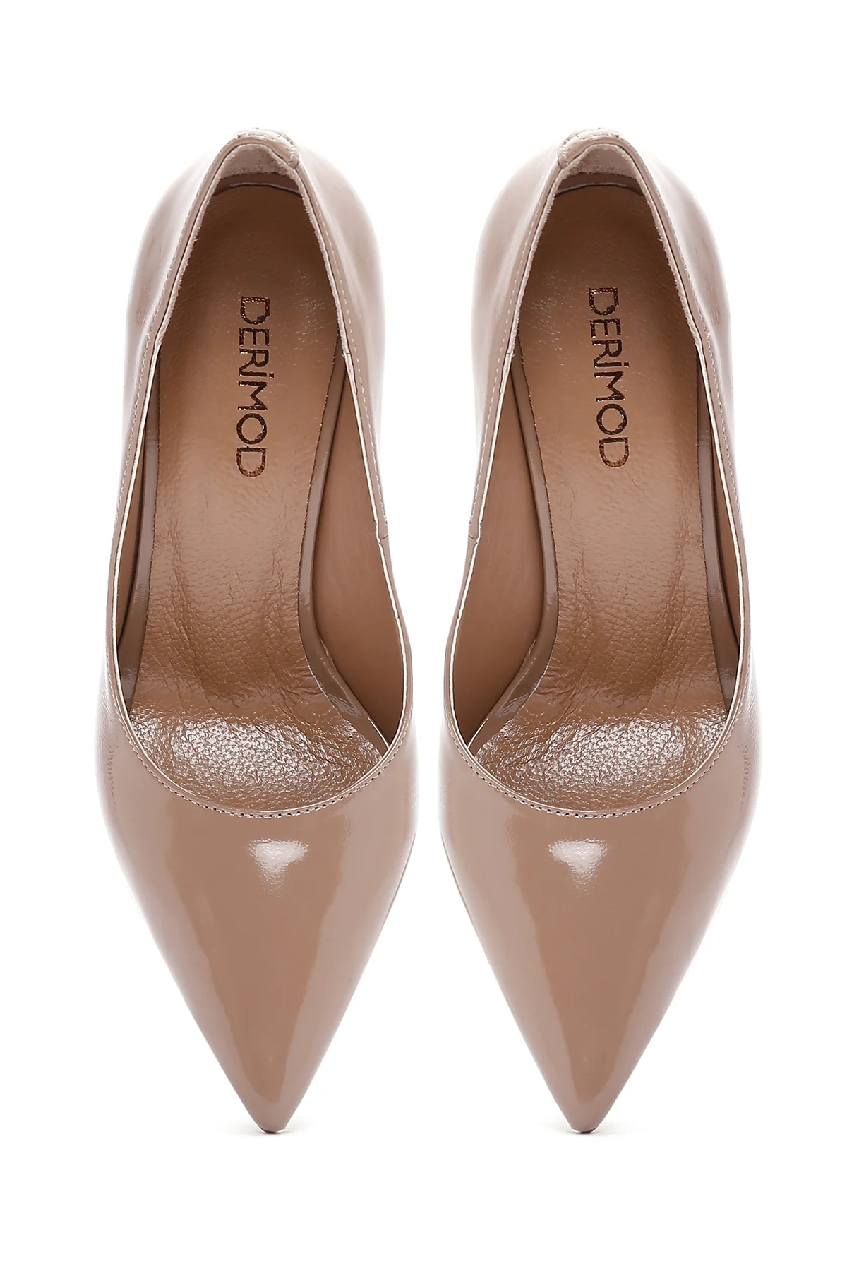Kadın Pembe Rugan Deri Stiletto - Image 7