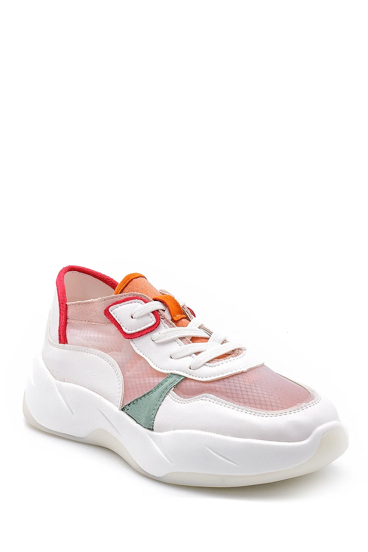 Kadın Pembe Şeffaf Detaylı Sneaker - Image 2