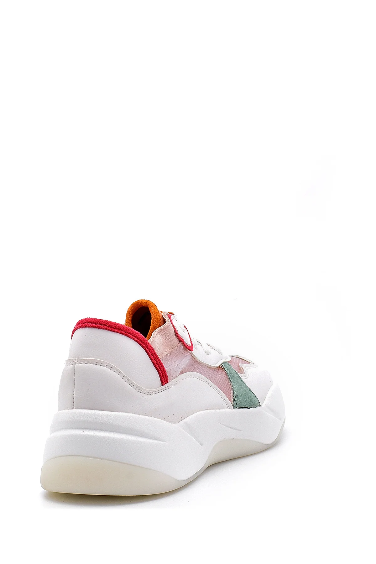 Kadın Pembe Şeffaf Detaylı Sneaker - Image 5