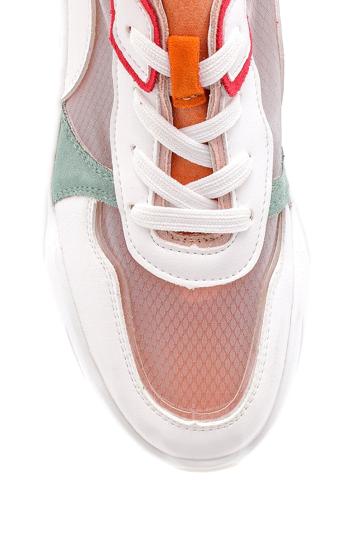 Kadın Pembe Şeffaf Detaylı Sneaker - Image 6