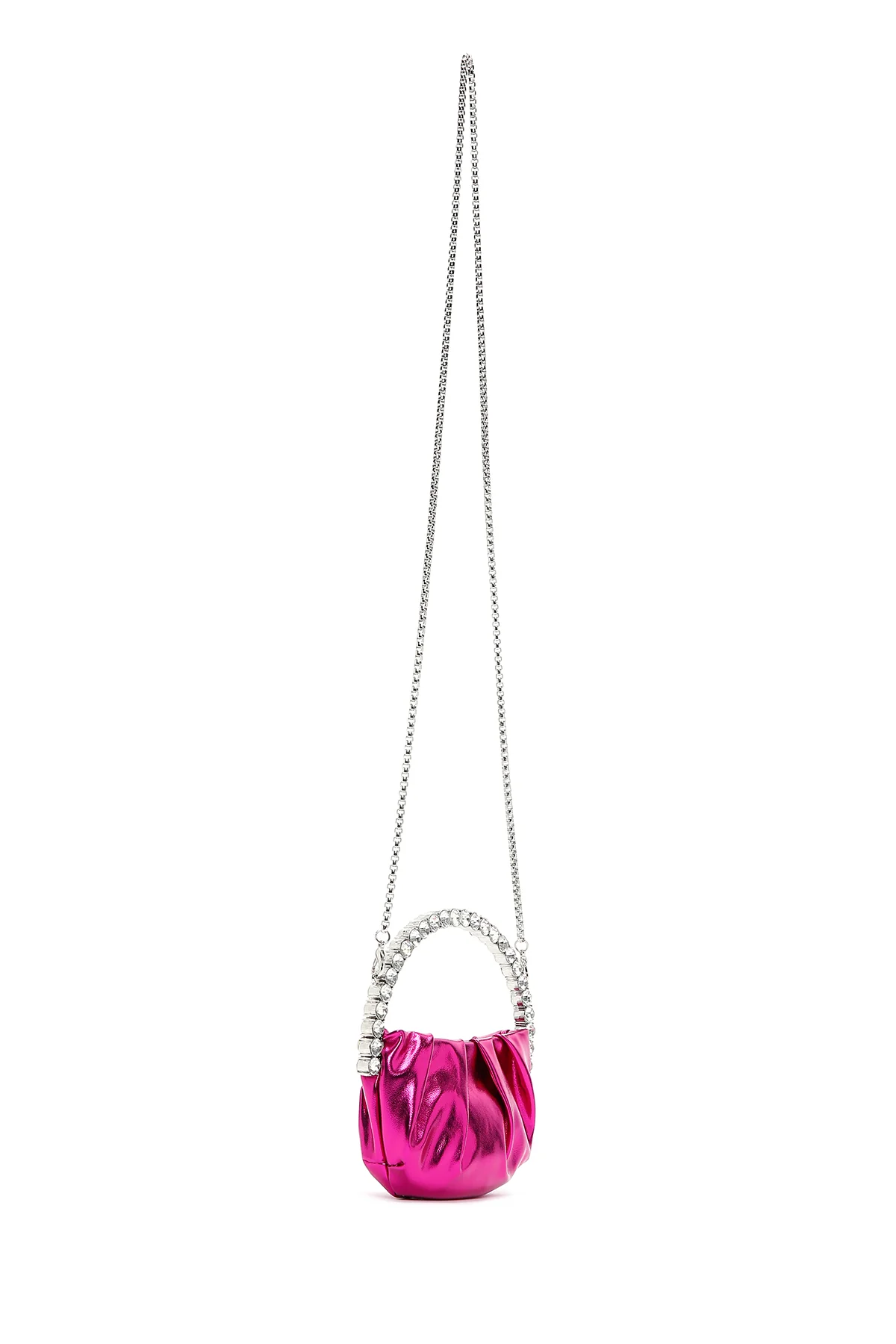 Kadın Pembe Taşlı El Çantası - Image 6