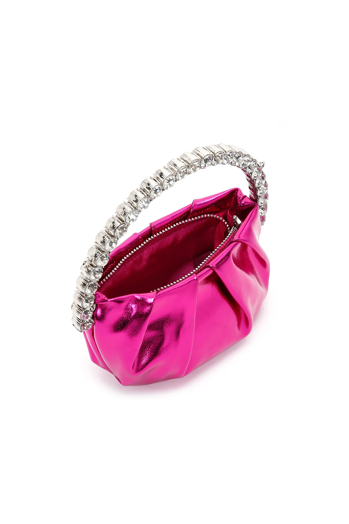 Kadın Pembe Taşlı El Çantası - Image 7
