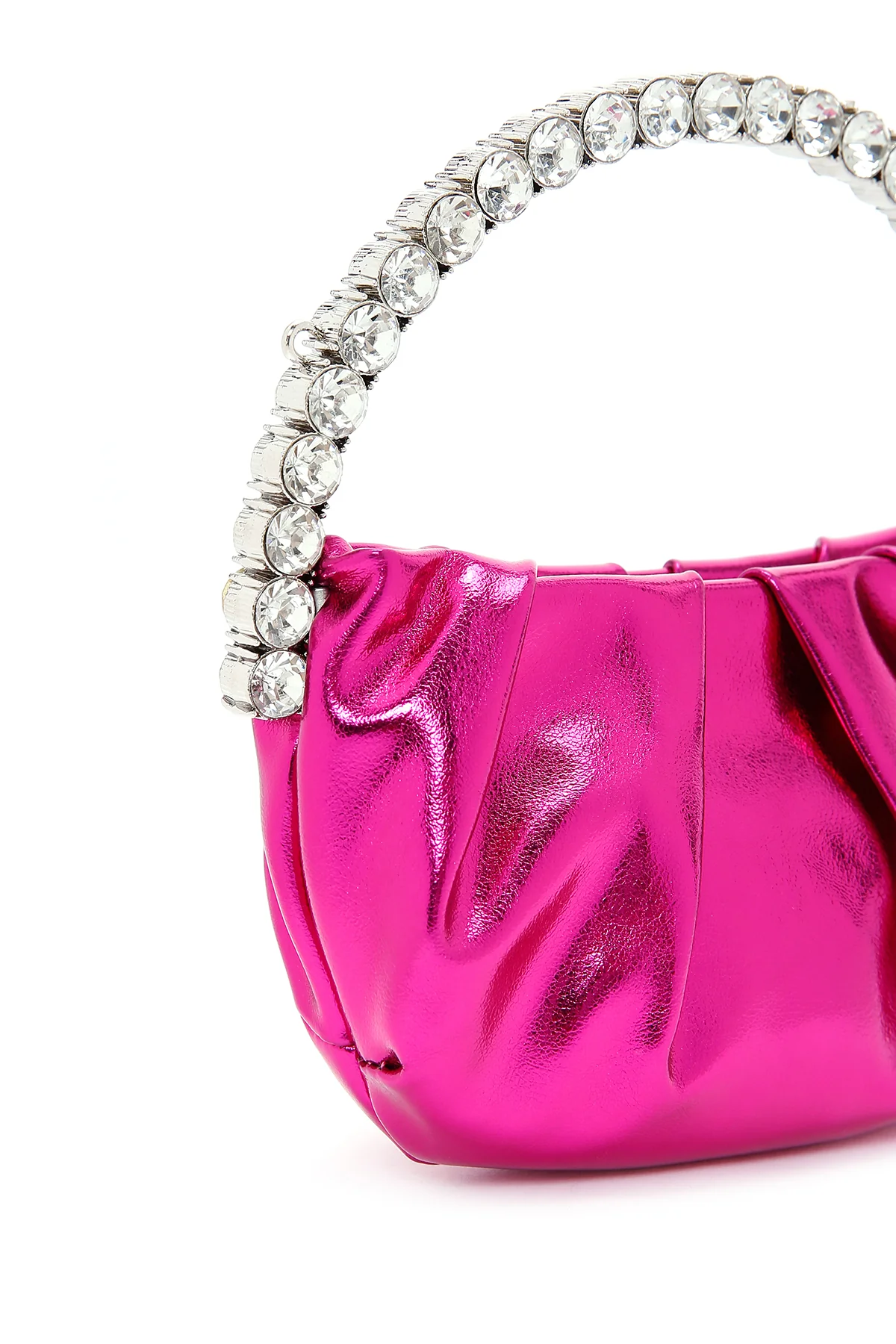 Kadın Pembe Taşlı El Çantası - Image 8