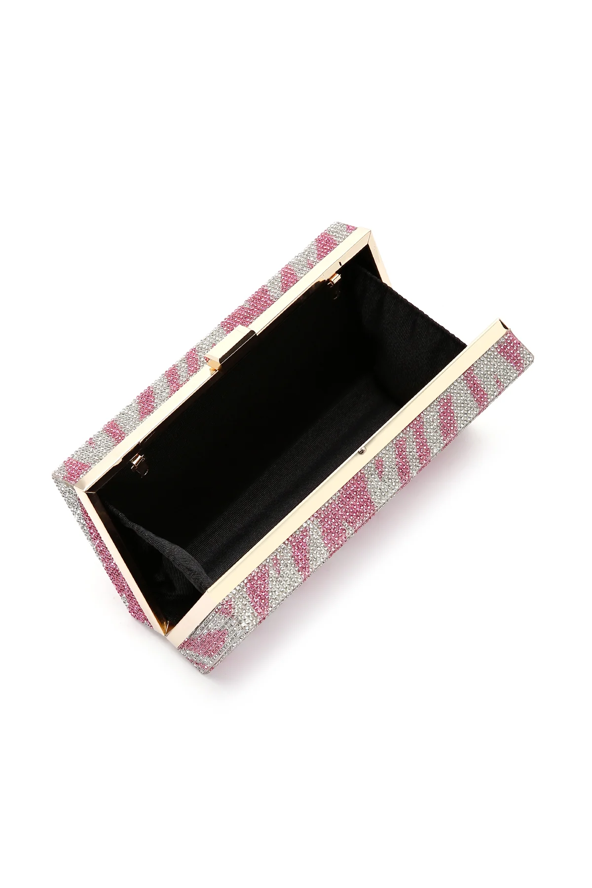 Kadın Pembe Taşlı El Çantası - Image 7