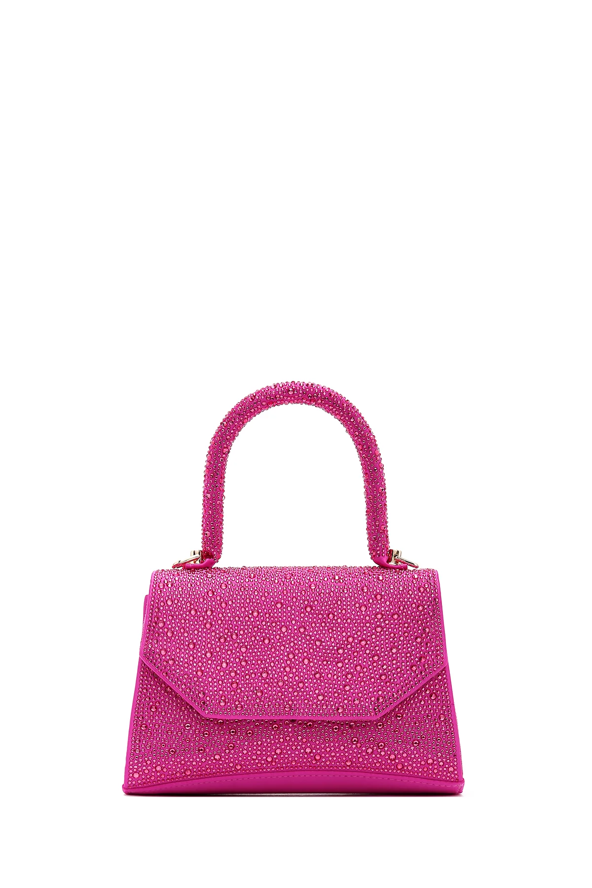 Kadın Pembe Taşlı El Çantası - Image 3