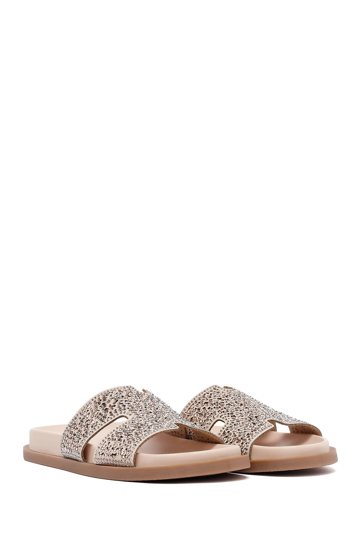 Kadın Pembe Taşlı Terlik - Image 3