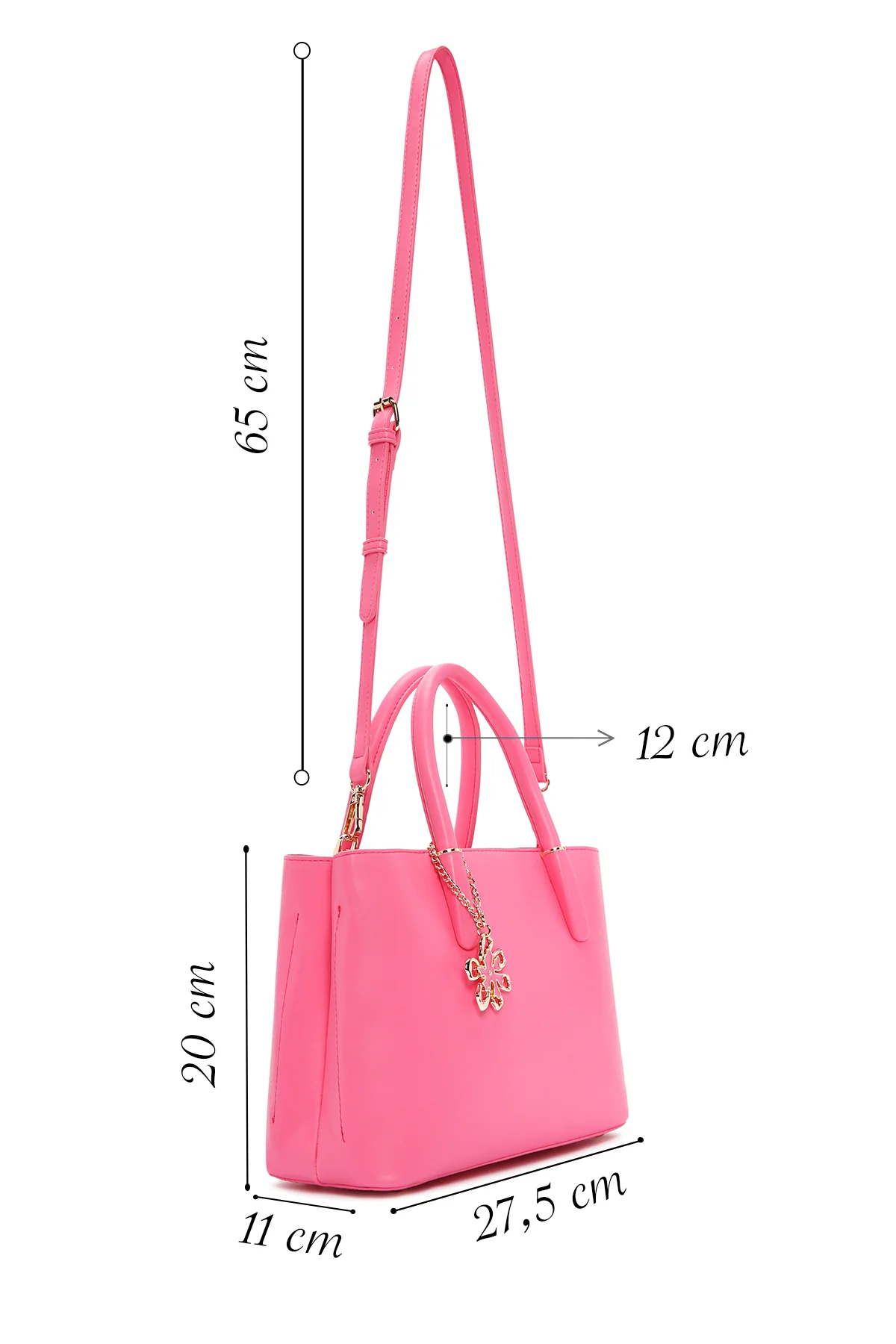 Kadın Pembe Uzun Askılı Kol Çantası - Image 2