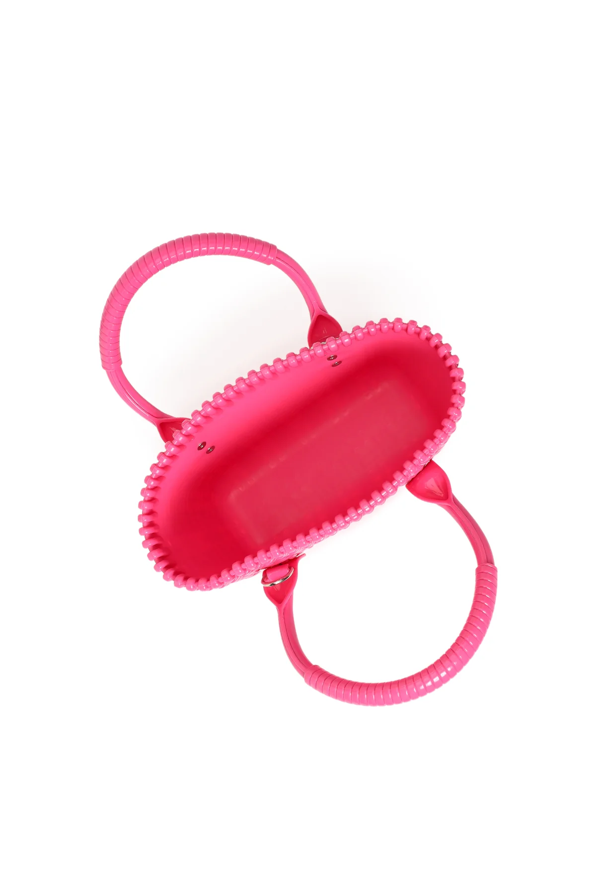 Kadın Pembe Uzun Askılı Mini Jelly Kol Çantası - Image 4