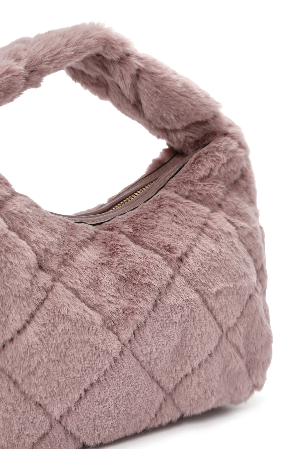 Kadın Pembe Uzun Askılı Peluş Kol Çantası - Image 8
