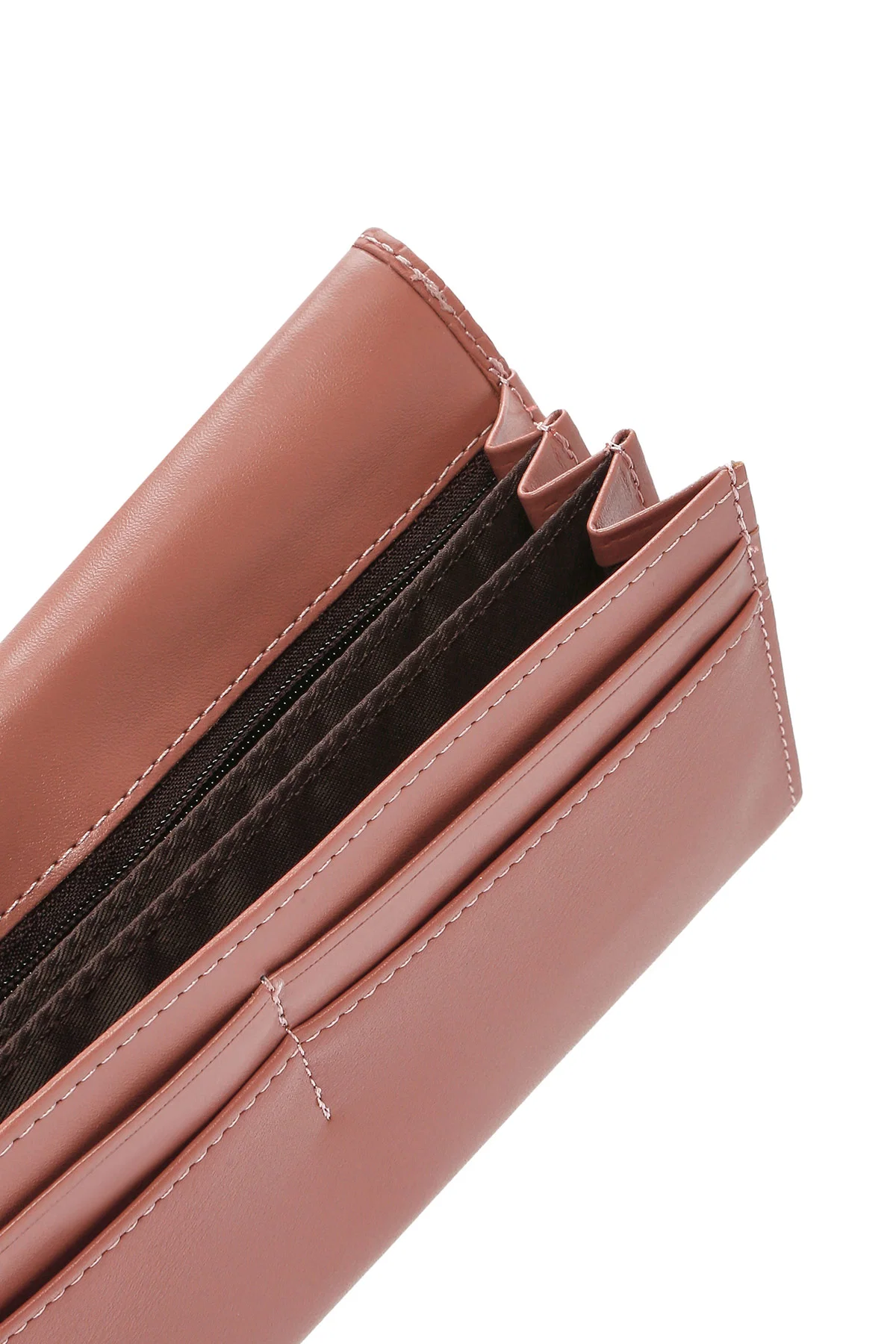 Kadın Pudra Kroko Desenli Cüzdan - Image 7