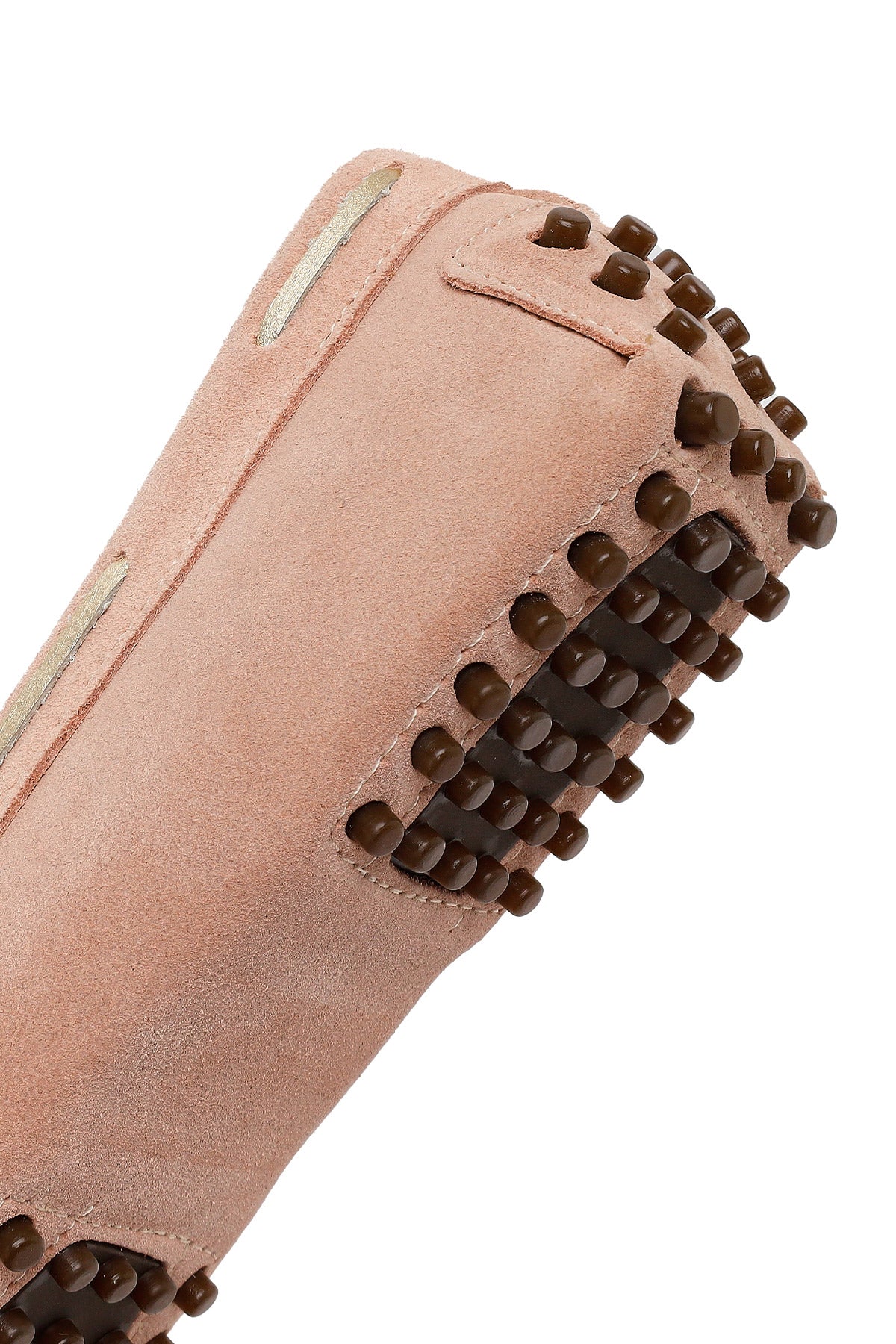 Kadın Pudra Püsküllü Süet Deri Loafer - Image 8