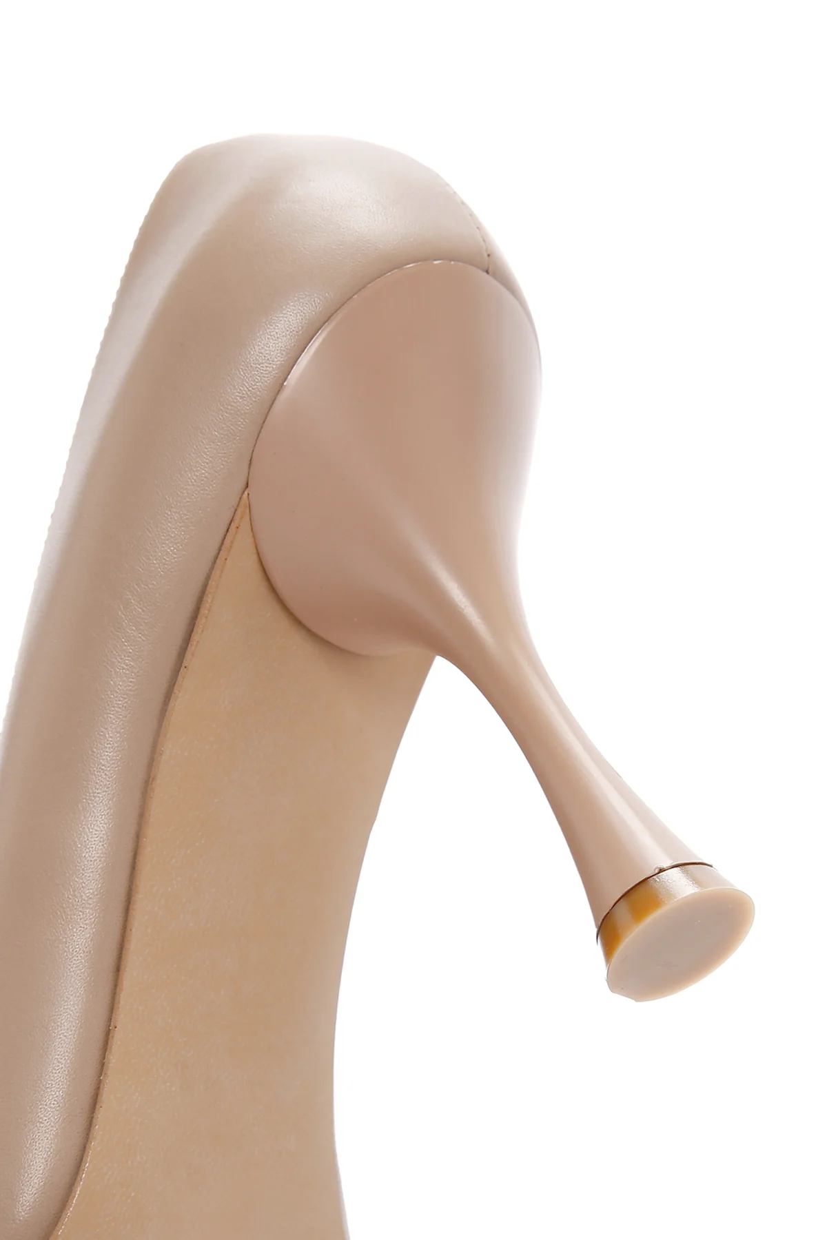 Kadın Pudra Topuklu Deri Stiletto - Image 10