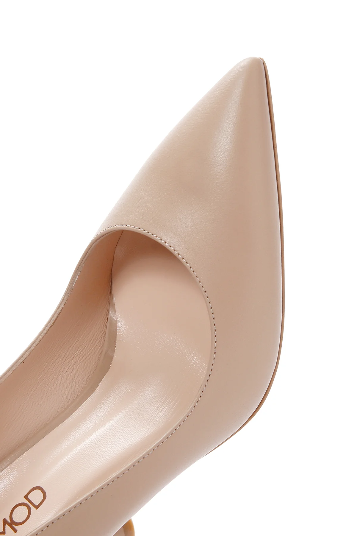 Kadın Pudra Topuklu Deri Stiletto - Image 11