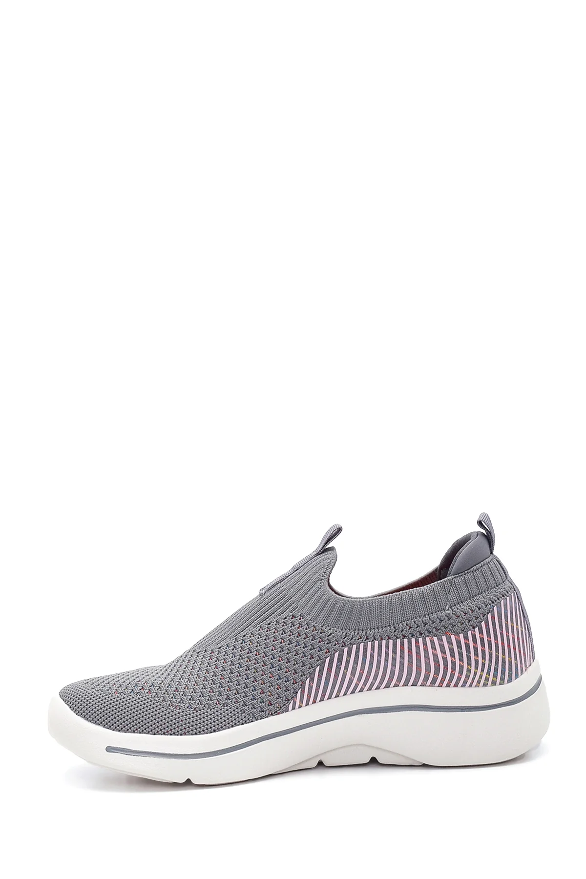 Kadın Renkli Çizgili Kumaş Sneaker - Image 2