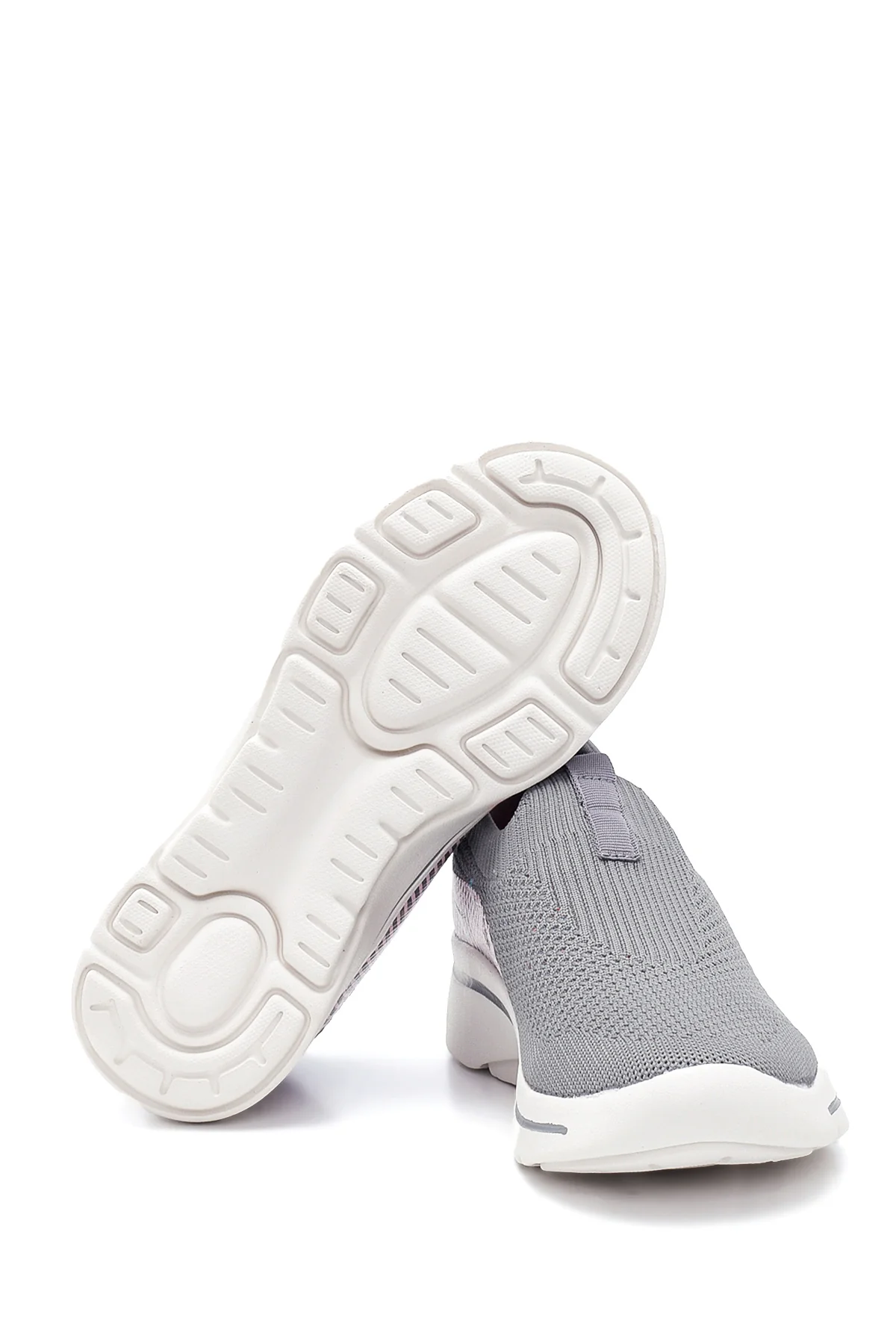 Kadın Renkli Çizgili Kumaş Sneaker - Image 4
