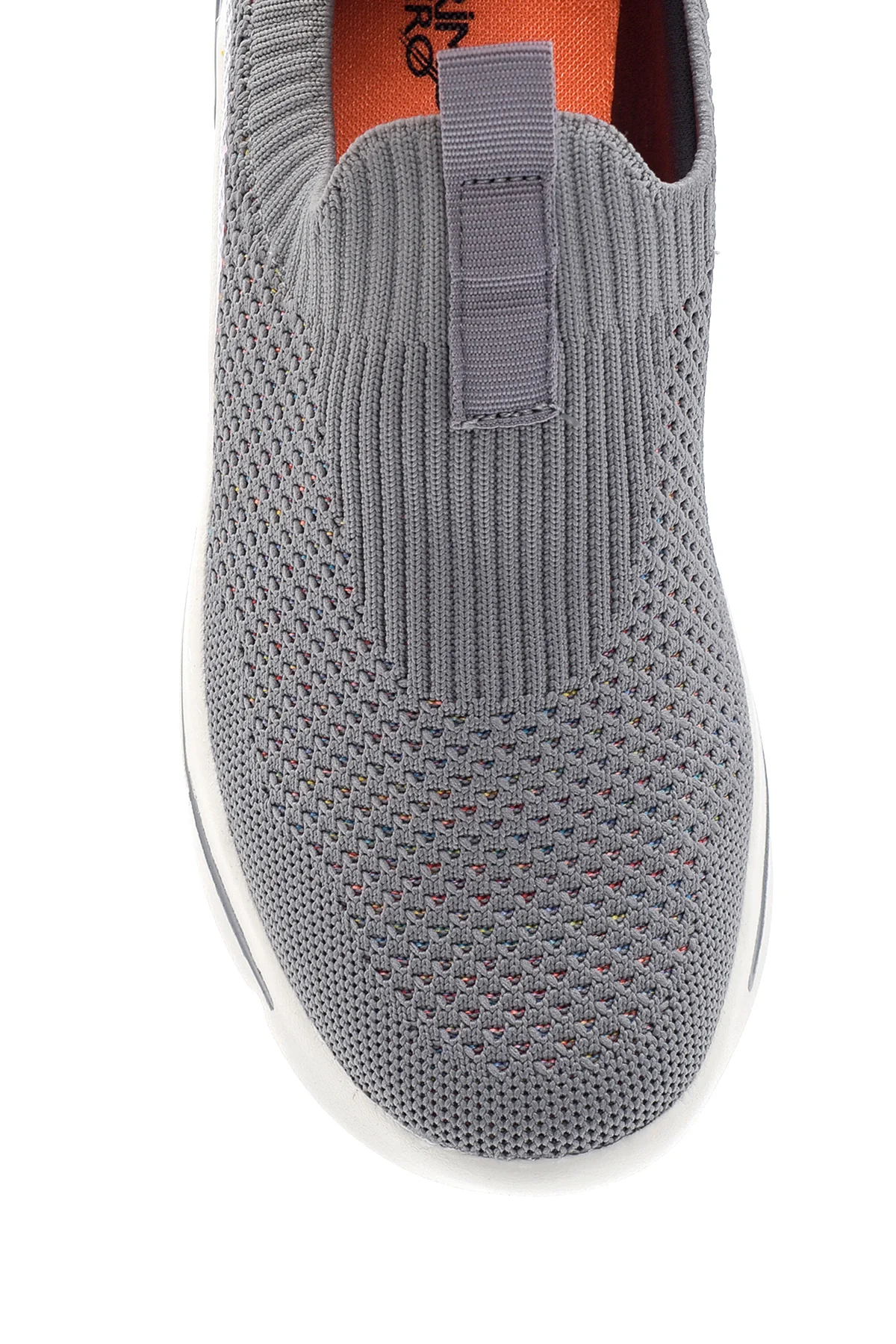 Kadın Renkli Çizgili Kumaş Sneaker - Image 6