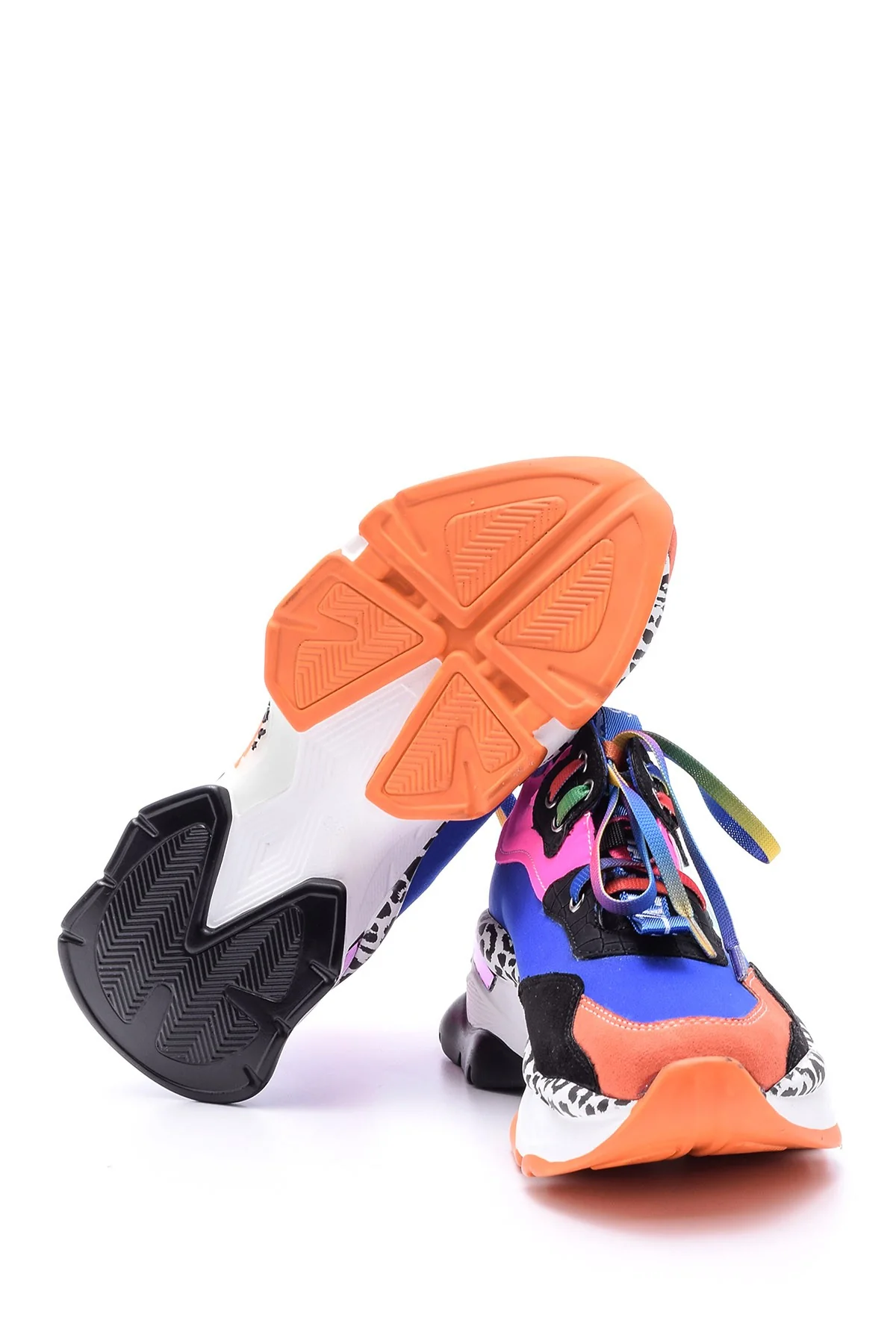 Kadın Renkli Yüksek Tabanlı Sneaker - Image 4