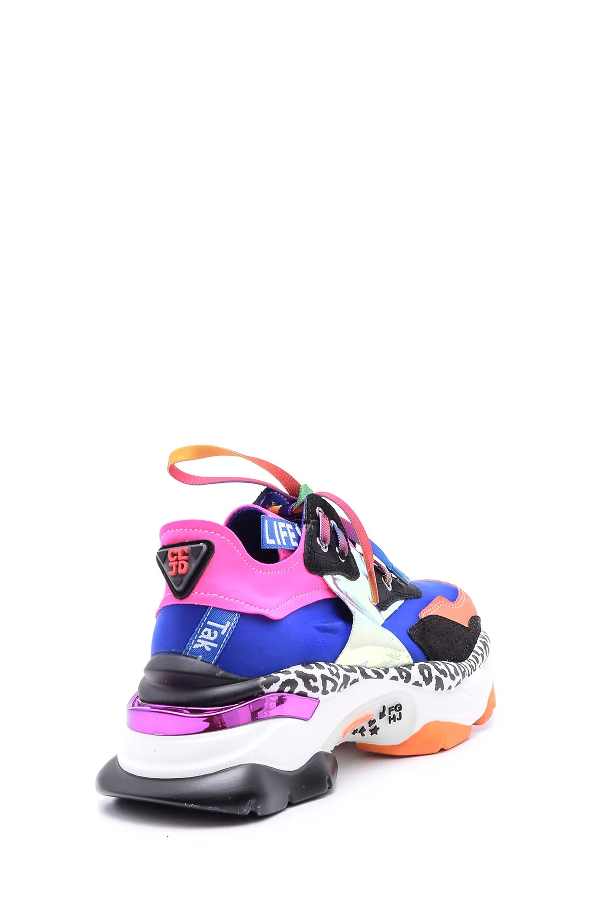 Kadın Renkli Yüksek Tabanlı Sneaker - Image 5