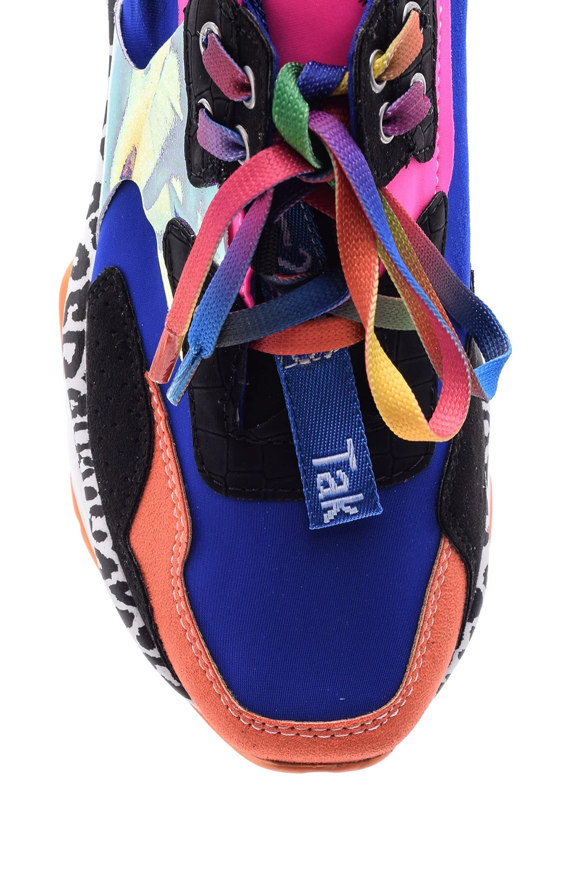 Kadın Renkli Yüksek Tabanlı Sneaker - Image 6