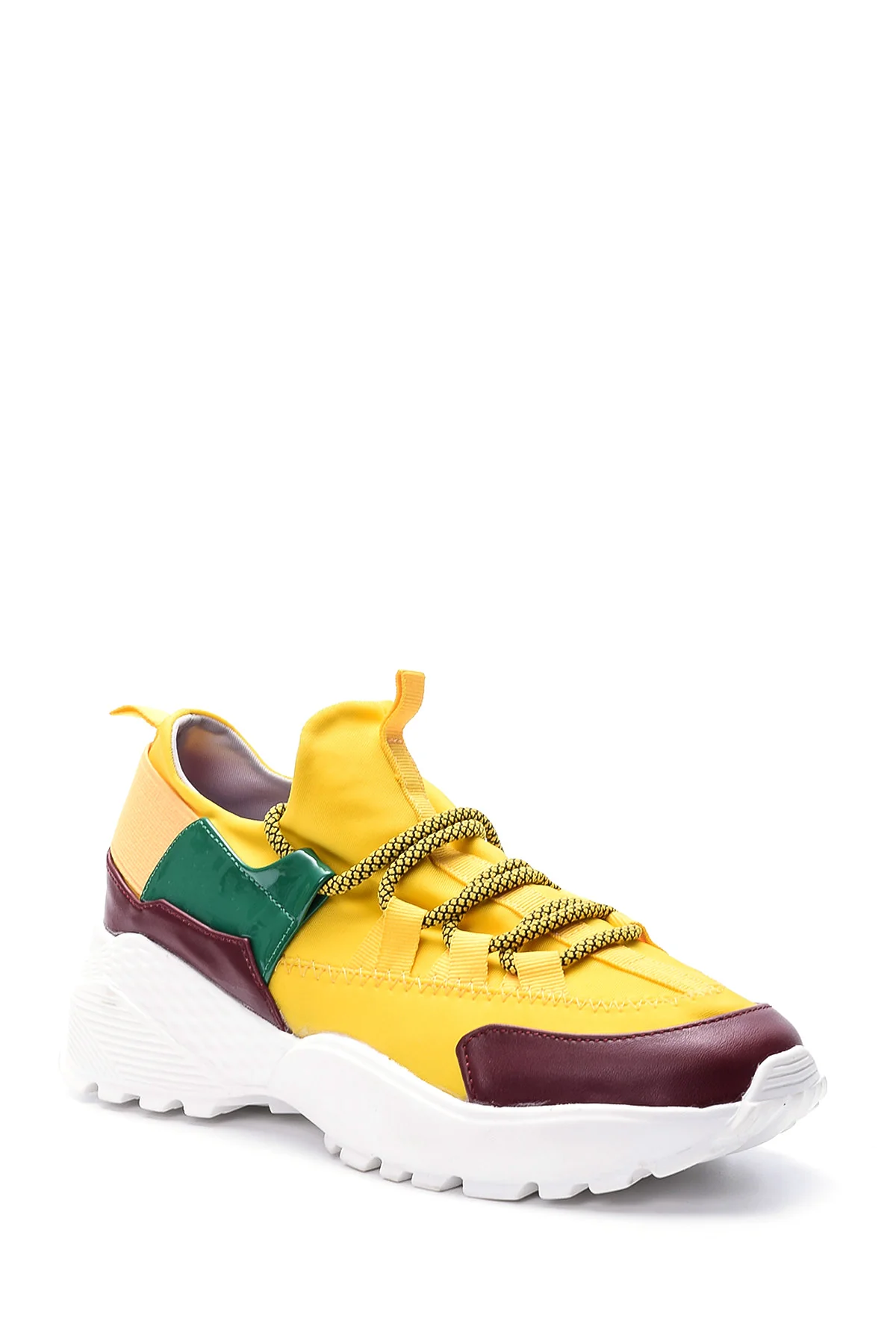 Kadın Rugan Detaylı Sneaker - Image 2
