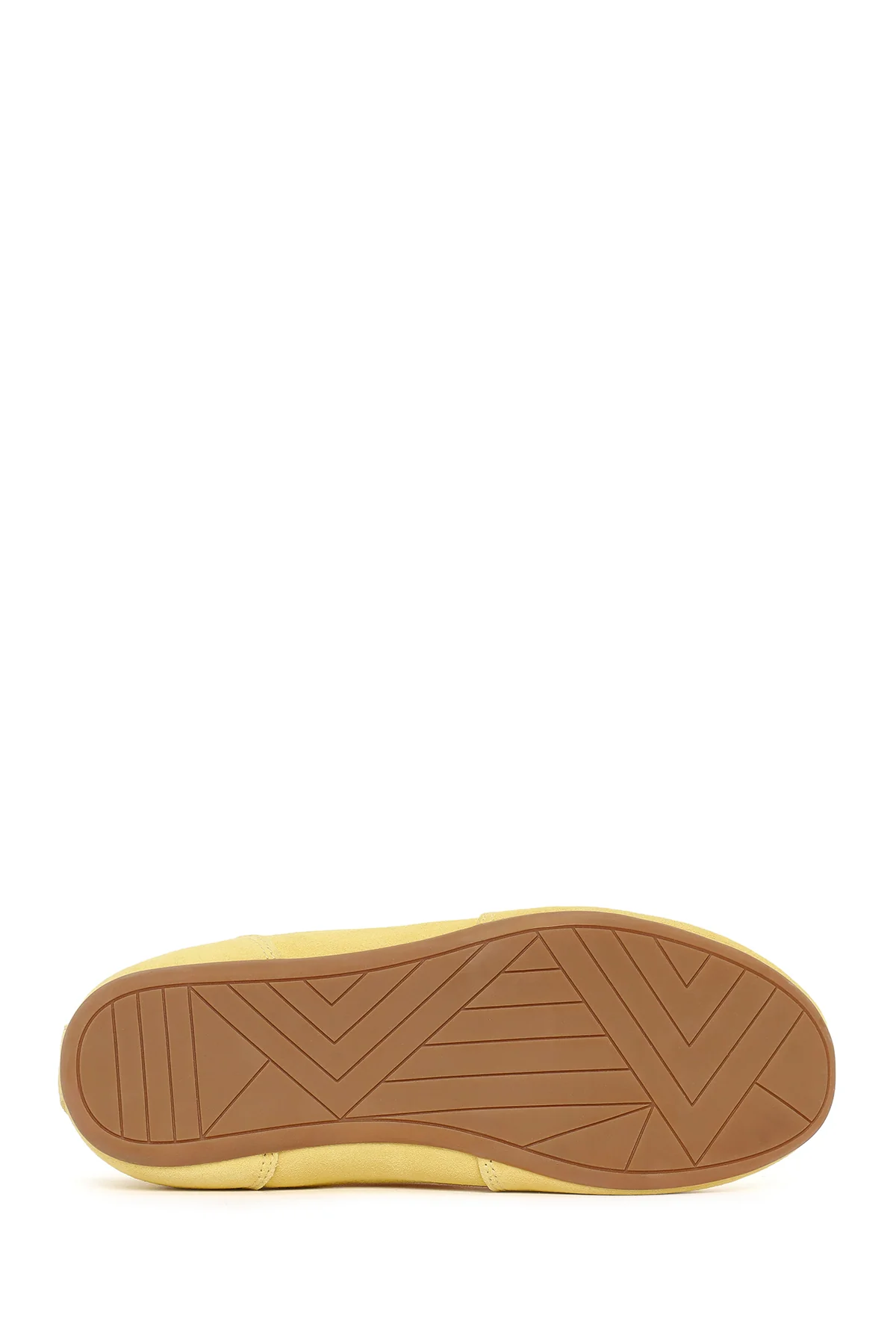 Kadın Sarı Bağcıklı Deri Sneaker - Image 6