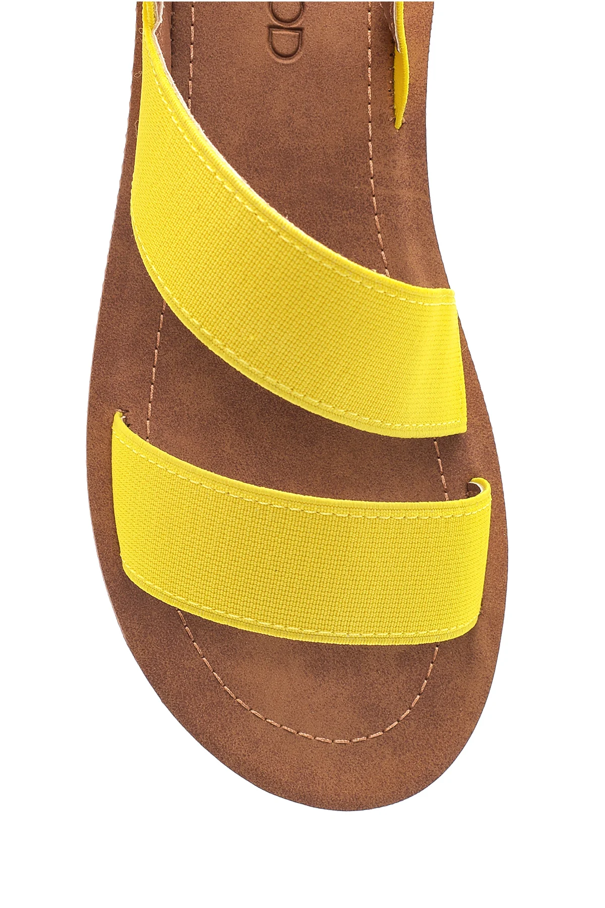 Kadın Sarı Casual Düz Sandalet - Image 5