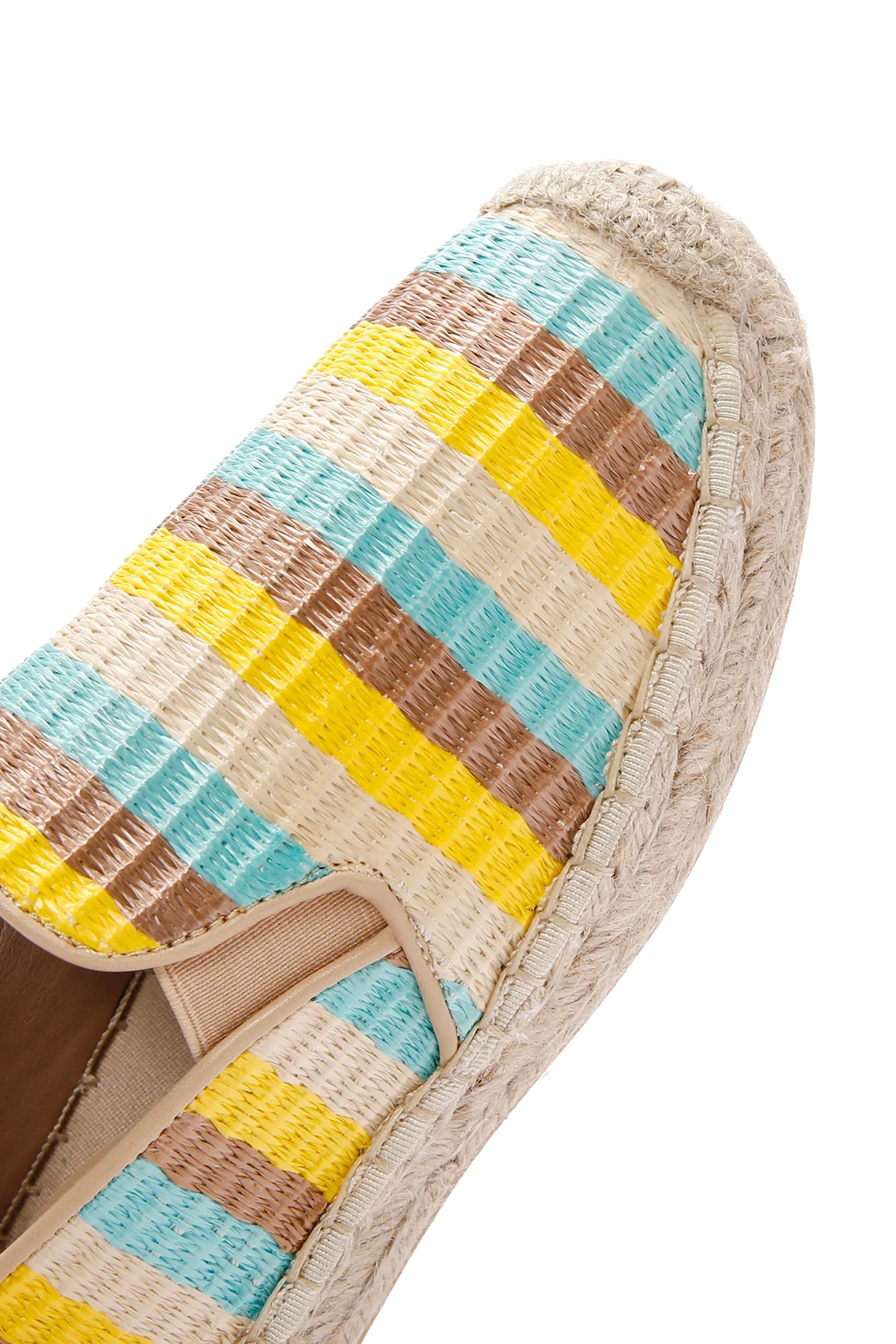 Kadın Sarı Hasır Espadril - Image 11