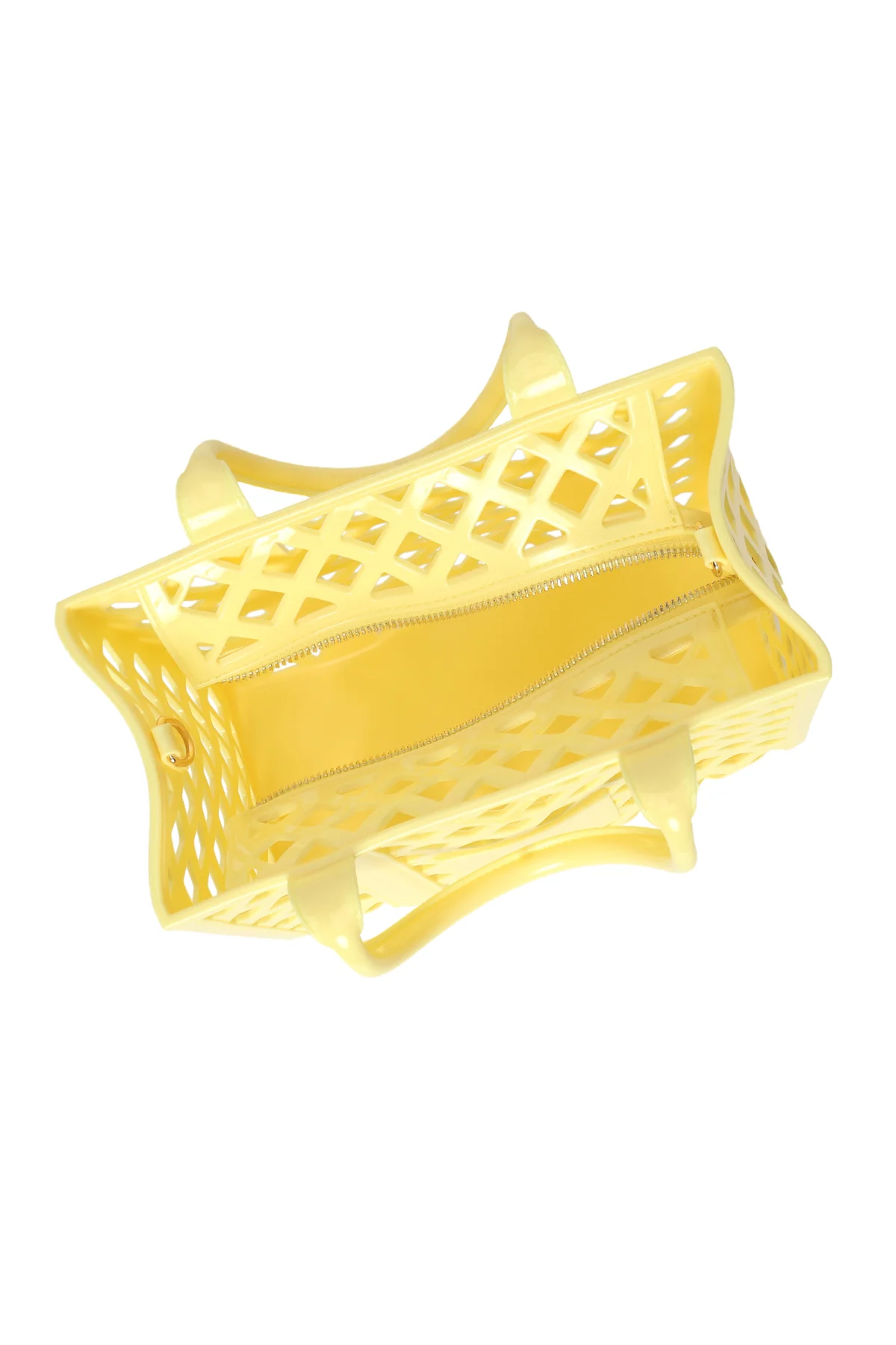 Kadın Sarı Uzun Askılı Jelly Kol Çantası - Image 5