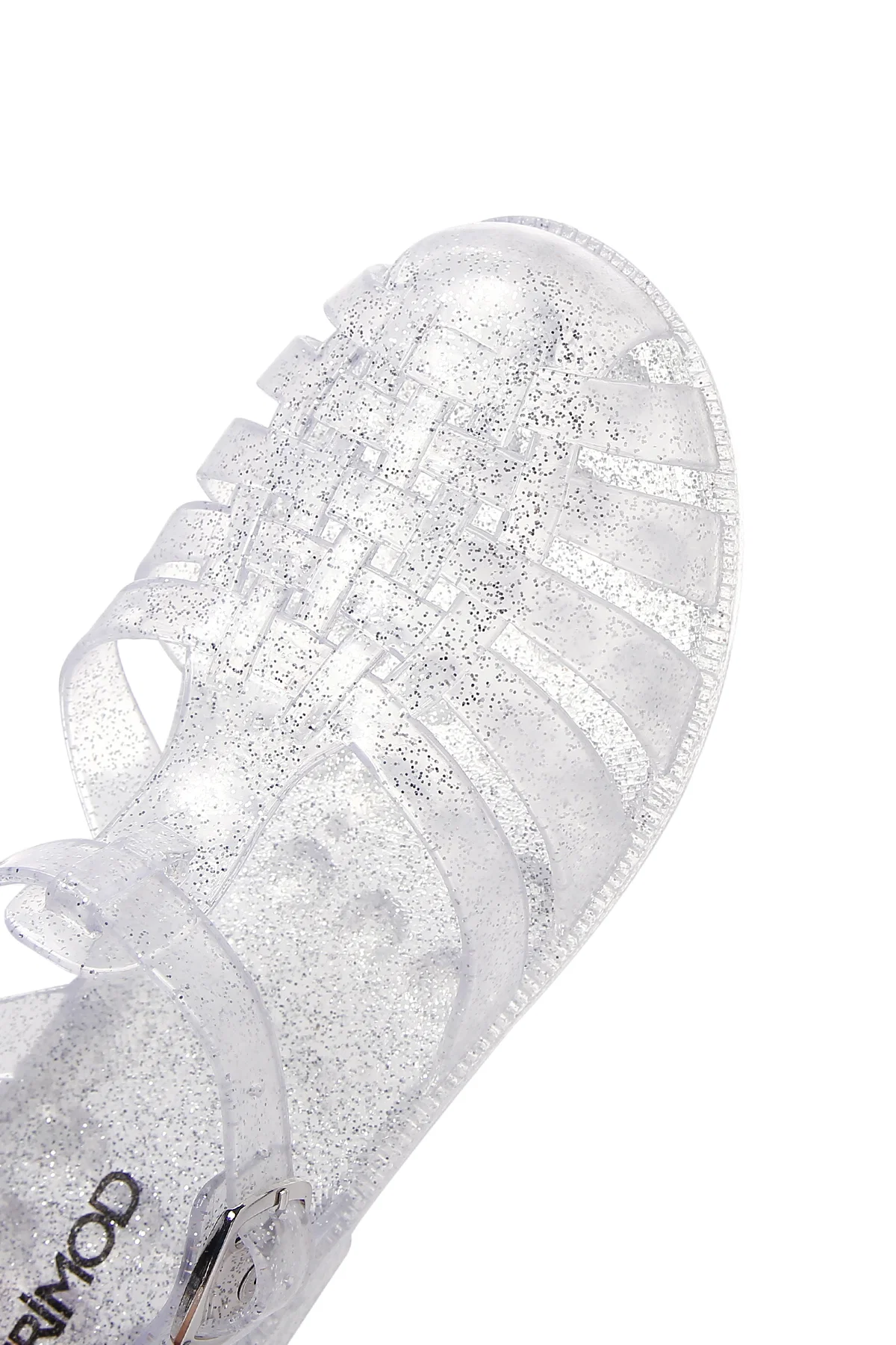 Kadın Şeffaf Bilekten Bantlı Jelly Sandalet - Image 8