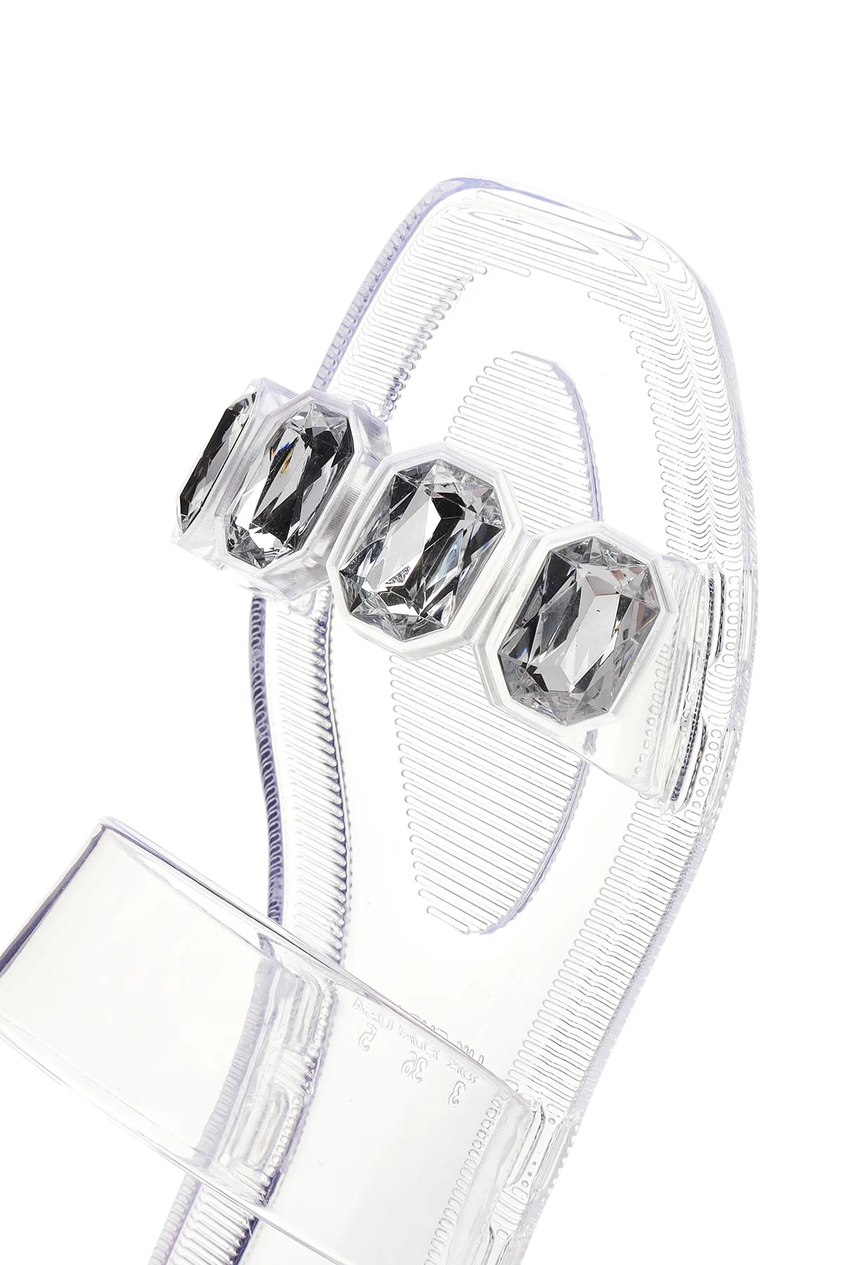 Kadın Şeffaf Jelly Taşlı Terlik - Image 9