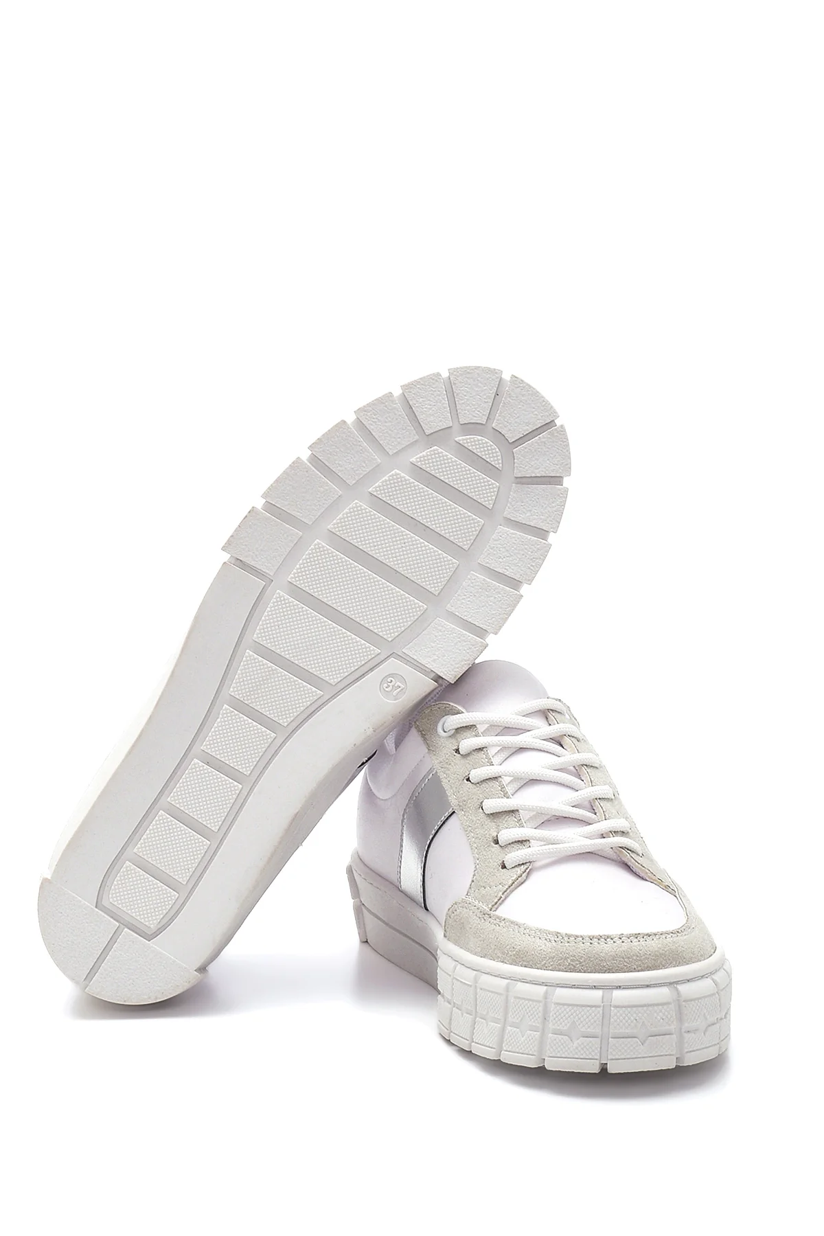Kadın Şerit Detaylı Sneaker - Image 3