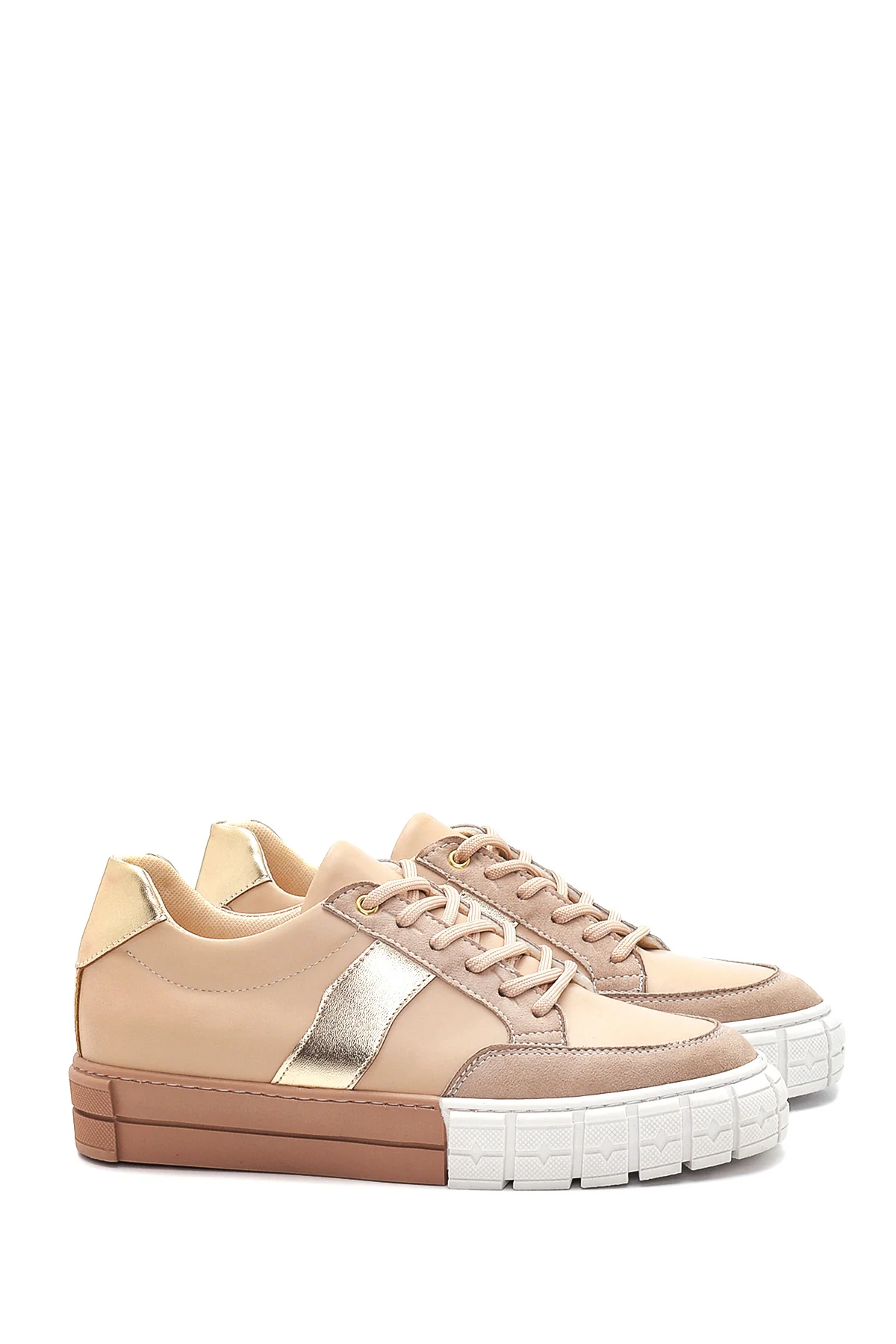 Kadın Şerit Detaylı Sneaker - Image 3