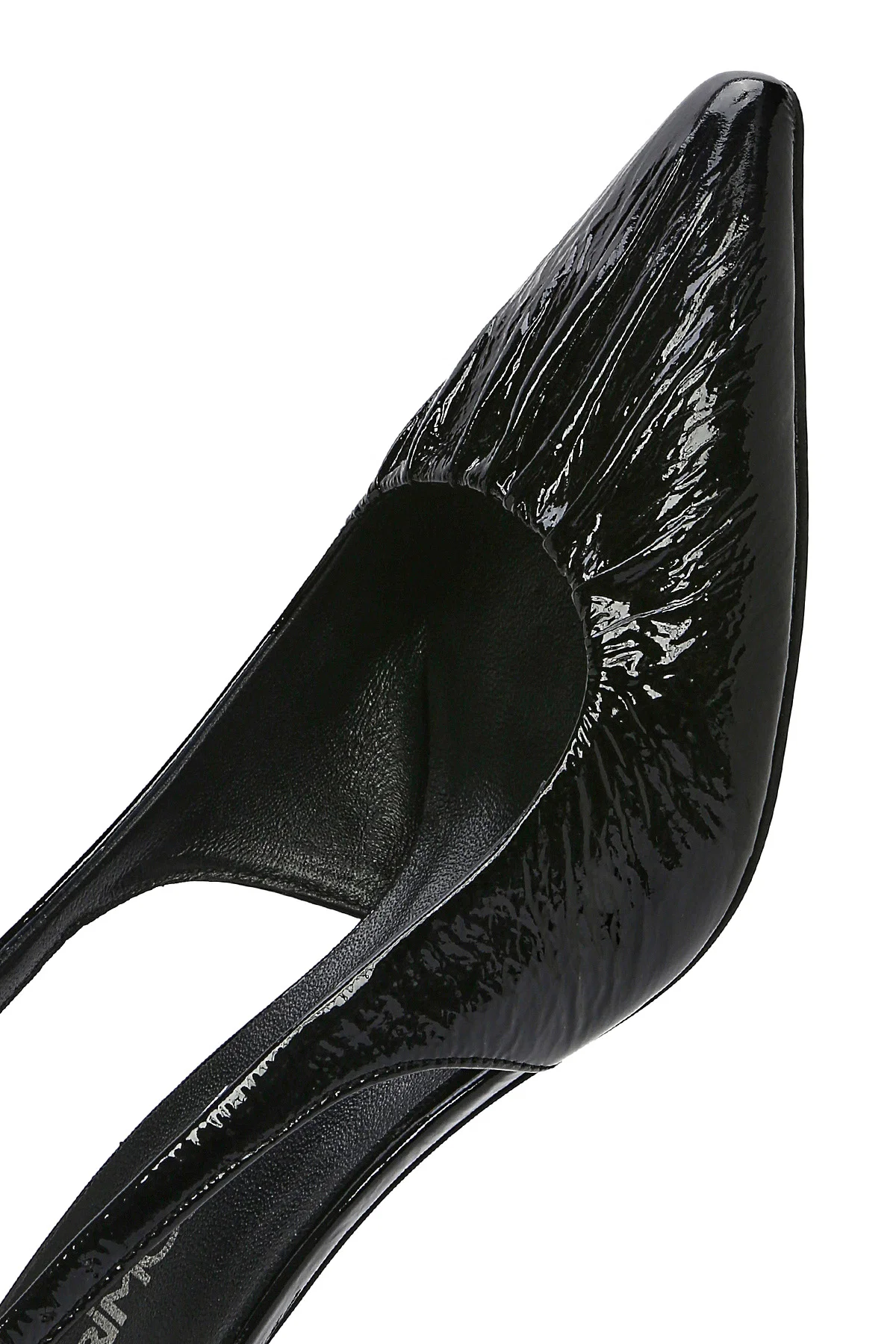 Kadın Siyah Arkası Açık İnce Topuklu Deri Ayakkabı - Image 11