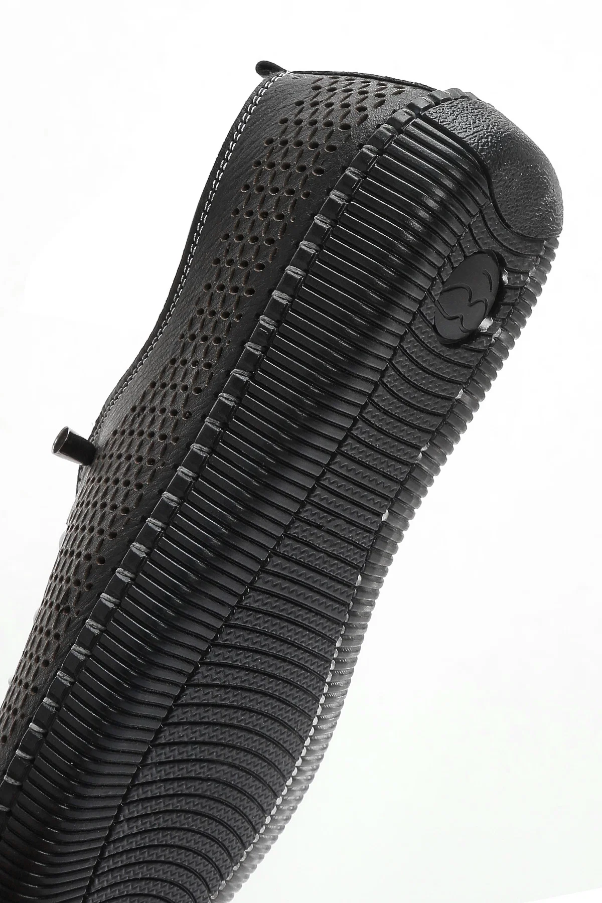 Kadın Siyah Bağcıklı Deri Comfort Loafer - Image 8